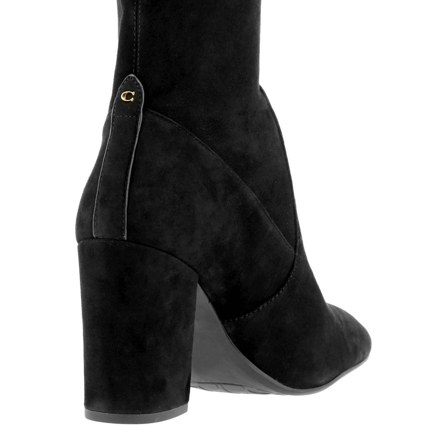 women's black coach boots