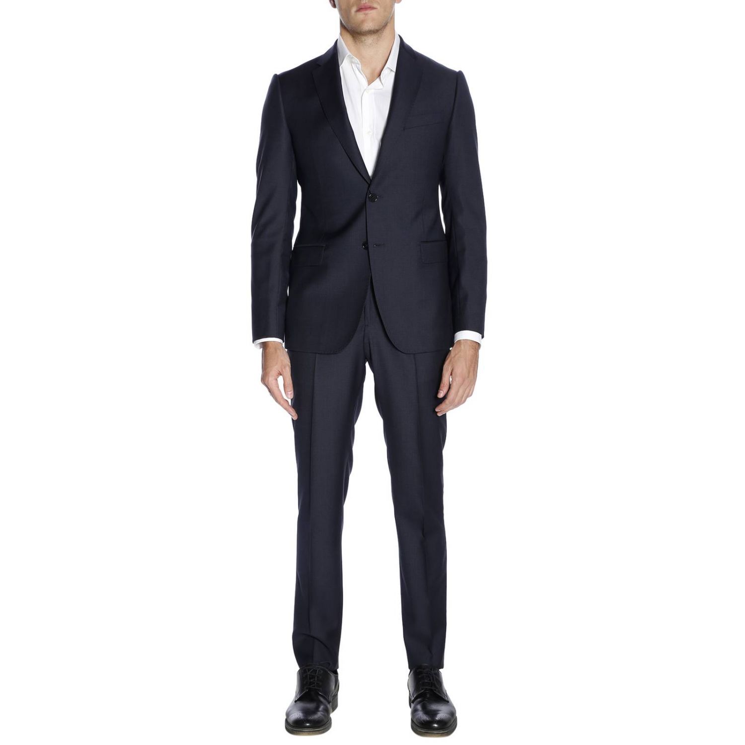 Emporio Armani Outlet: Suit men - Blue | Suit Emporio Armani 11VMET ...