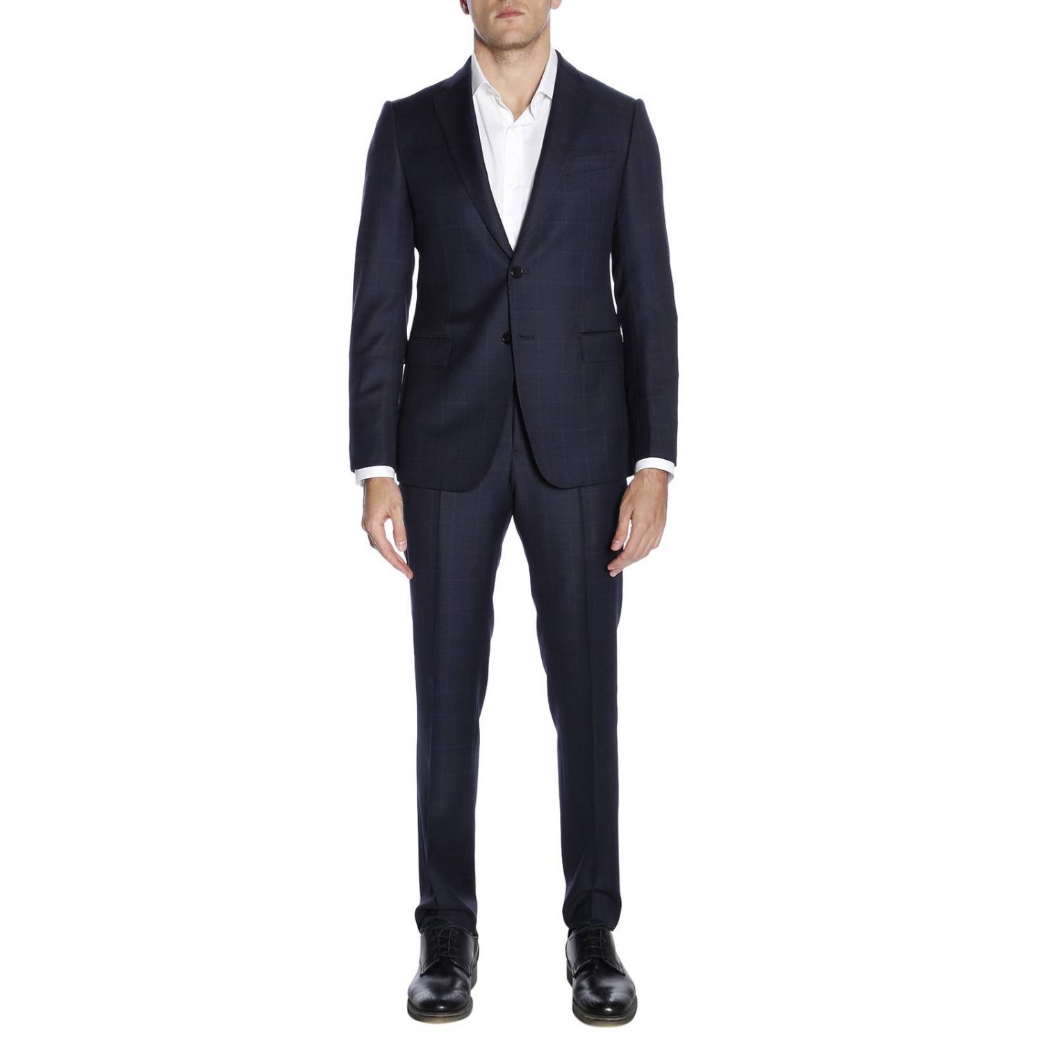 Emporio Armani Outlet: Suit men - Blue | Suit Emporio Armani 11VMET ...