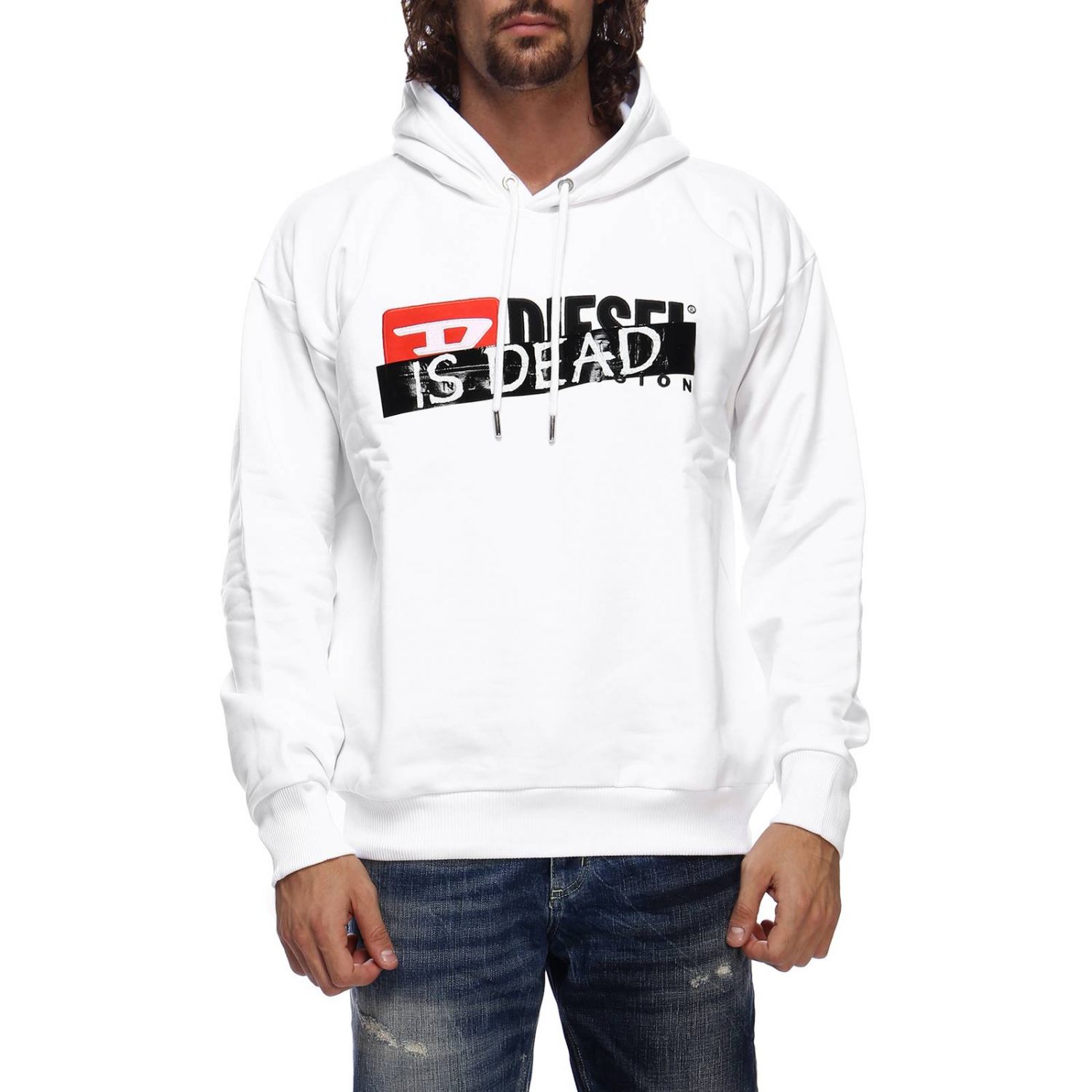 diesel white sweatshirt