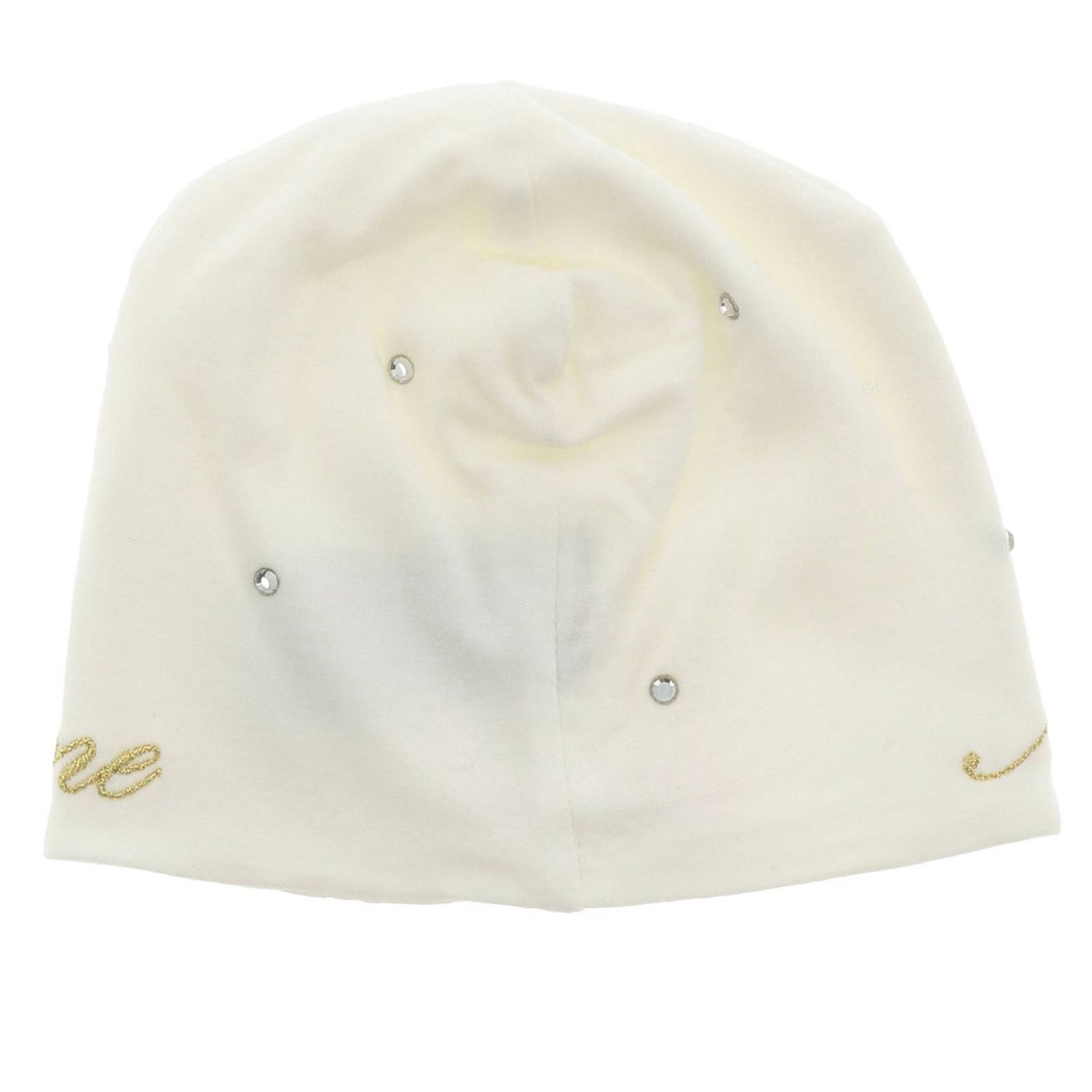 Hüte für Mädchen Miss Blumarine: Hut mädchen kinder Miss Blumarine yellow cream 2