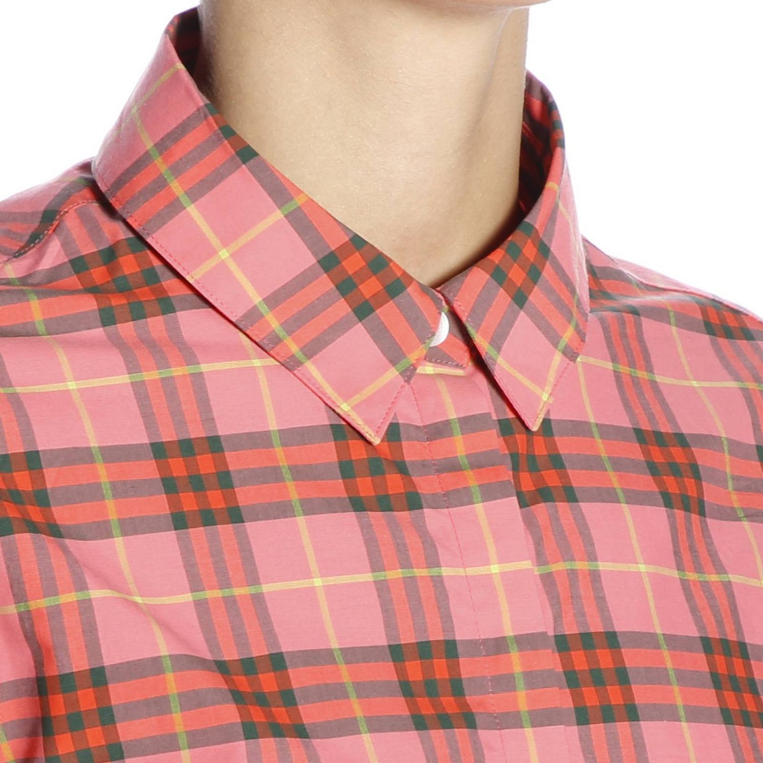 pink burberry shirt womens