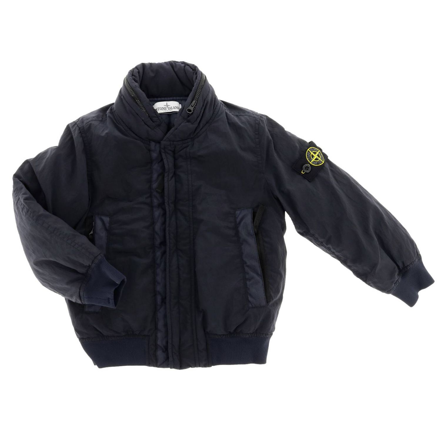 Stone Island Junior Outlet Jacket kids Stone Island Blue Jacket