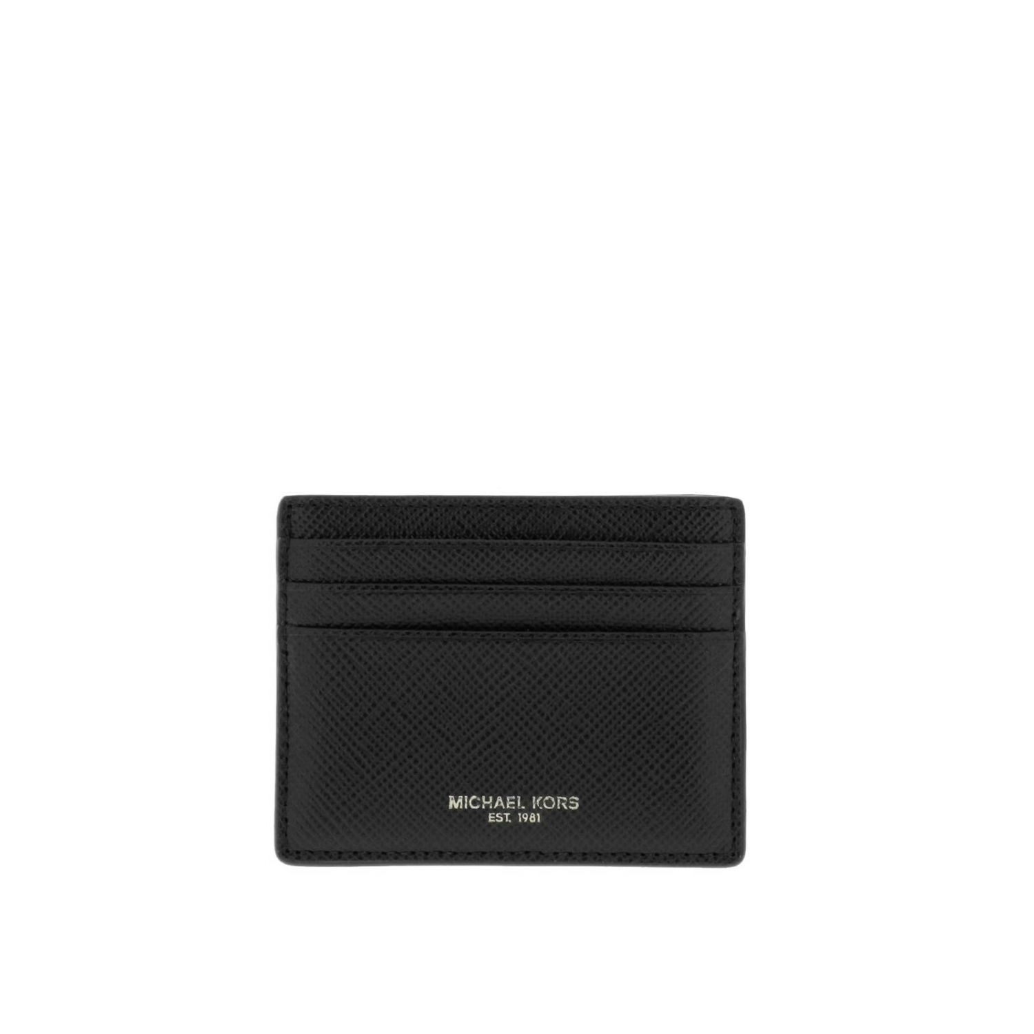 michael kors black wallet men