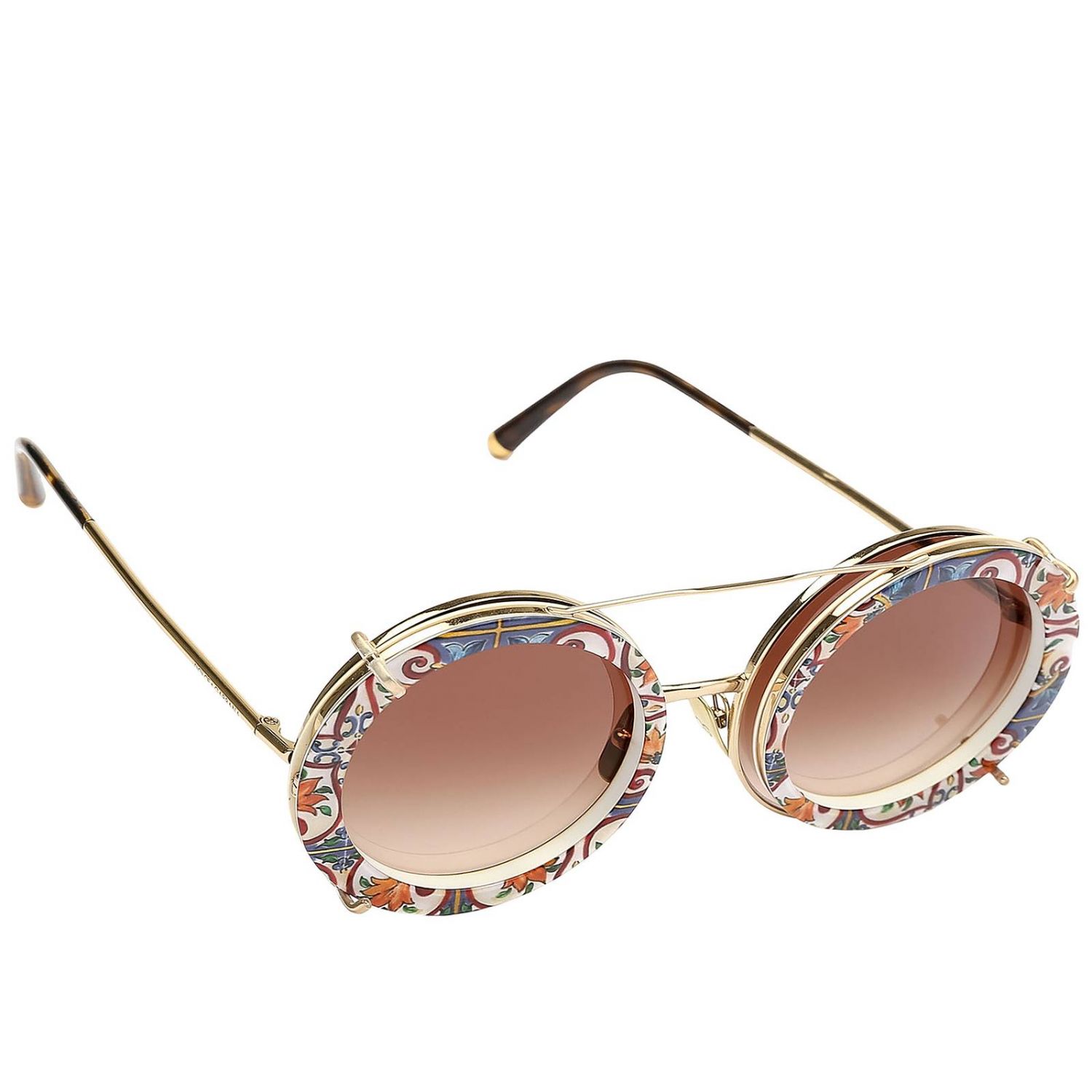 DOLCE & GABBANA: Sunglasses women - White | Glasses Dolce & Gabbana