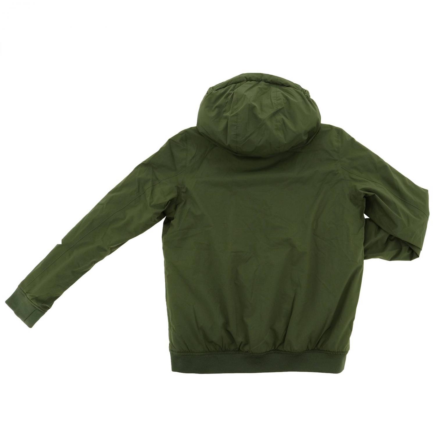 KWay Outlet Jacket kids Jacket KWay Kids Green Jacket KWay