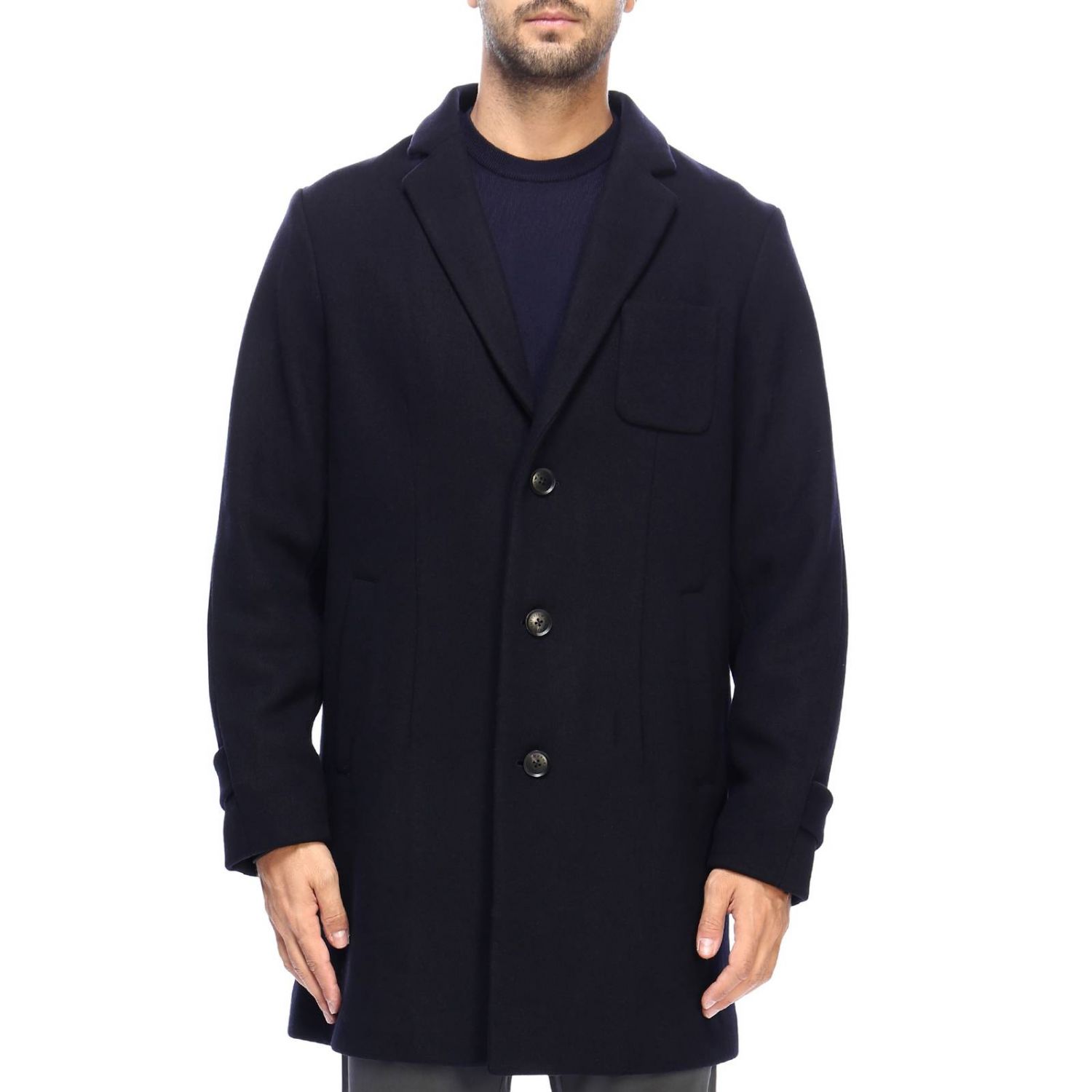 armani overcoat mens