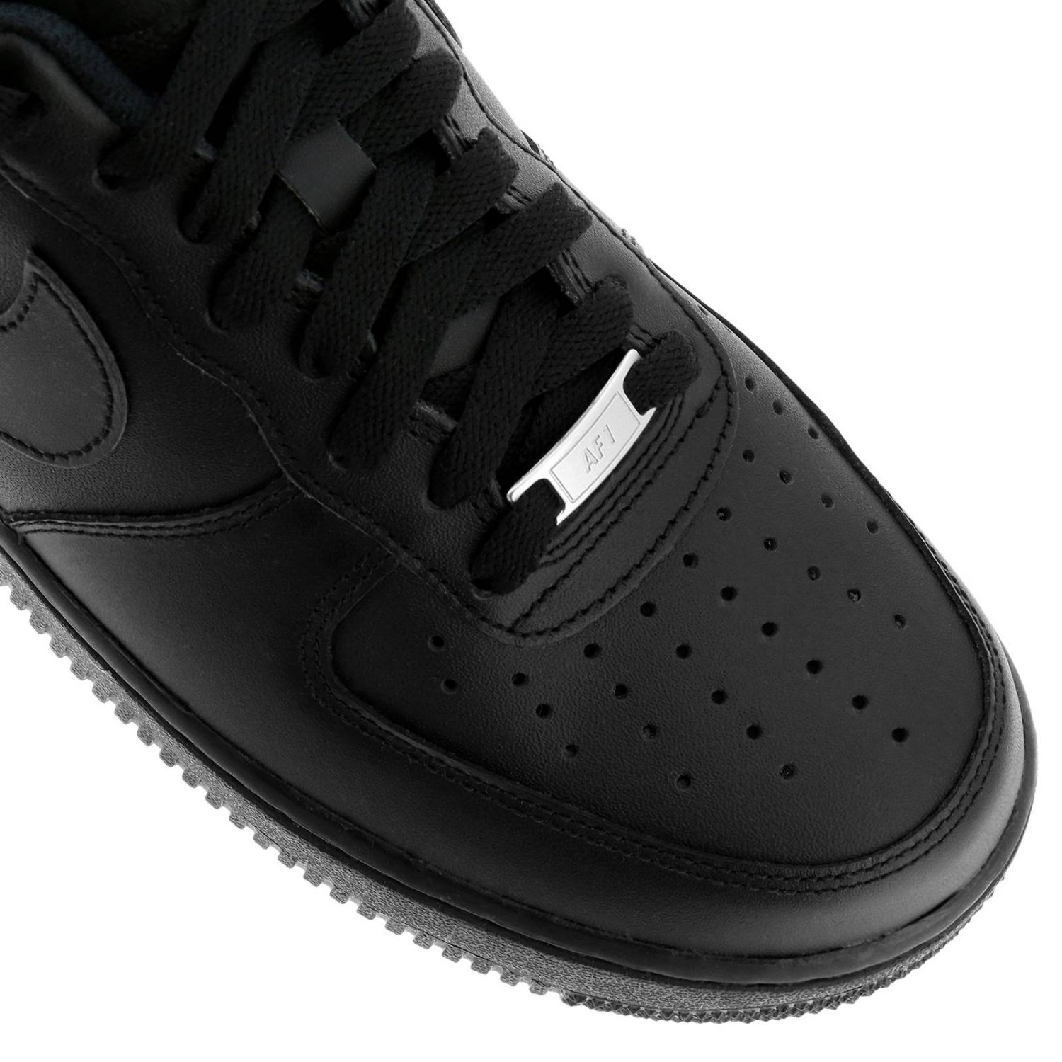 Nike Outlet: Sneakers Air Force 1'07 in pelle liscia e traforata con maxi  suola in gomma - Nero | Sneakers Nike 315122 GIGLIO.COM