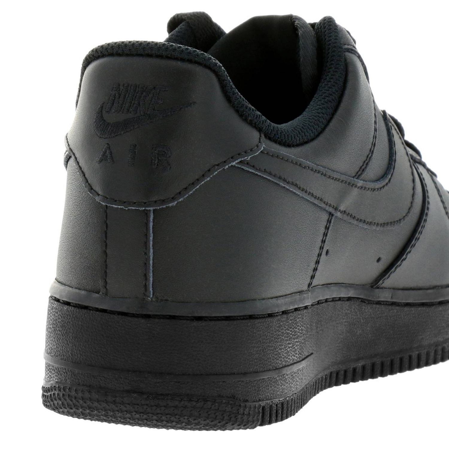 Nike Outlet: Sneakers Air Force 1'07 in pelle liscia e traforata con maxi  suola in gomma - Nero | Sneakers Nike 315122 GIGLIO.COM