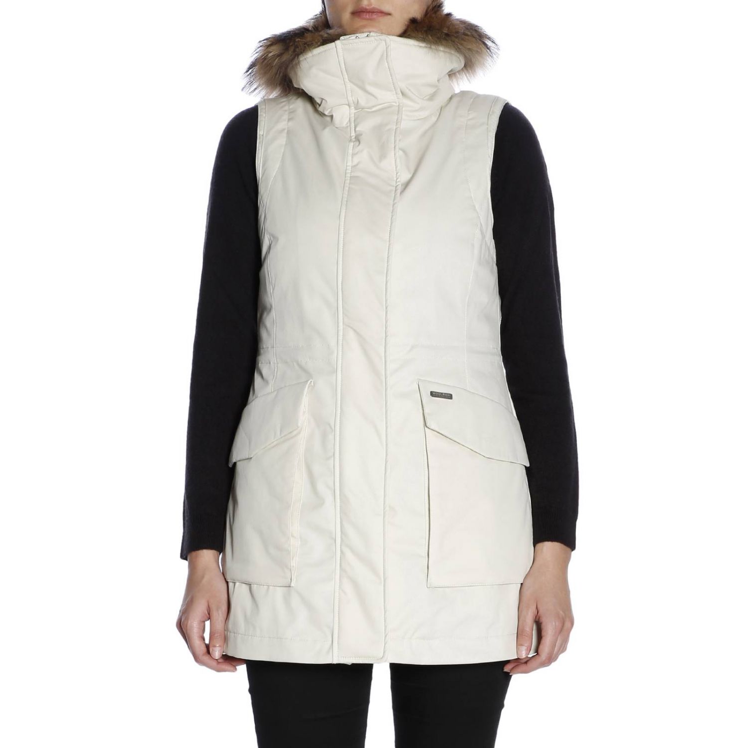 Woolrich Outlet: Giubbotto smanicato in nylon impermeabile reversibile -  Militare | Giacca Woolrich GIL0037 LM10 GIGLIO.COM