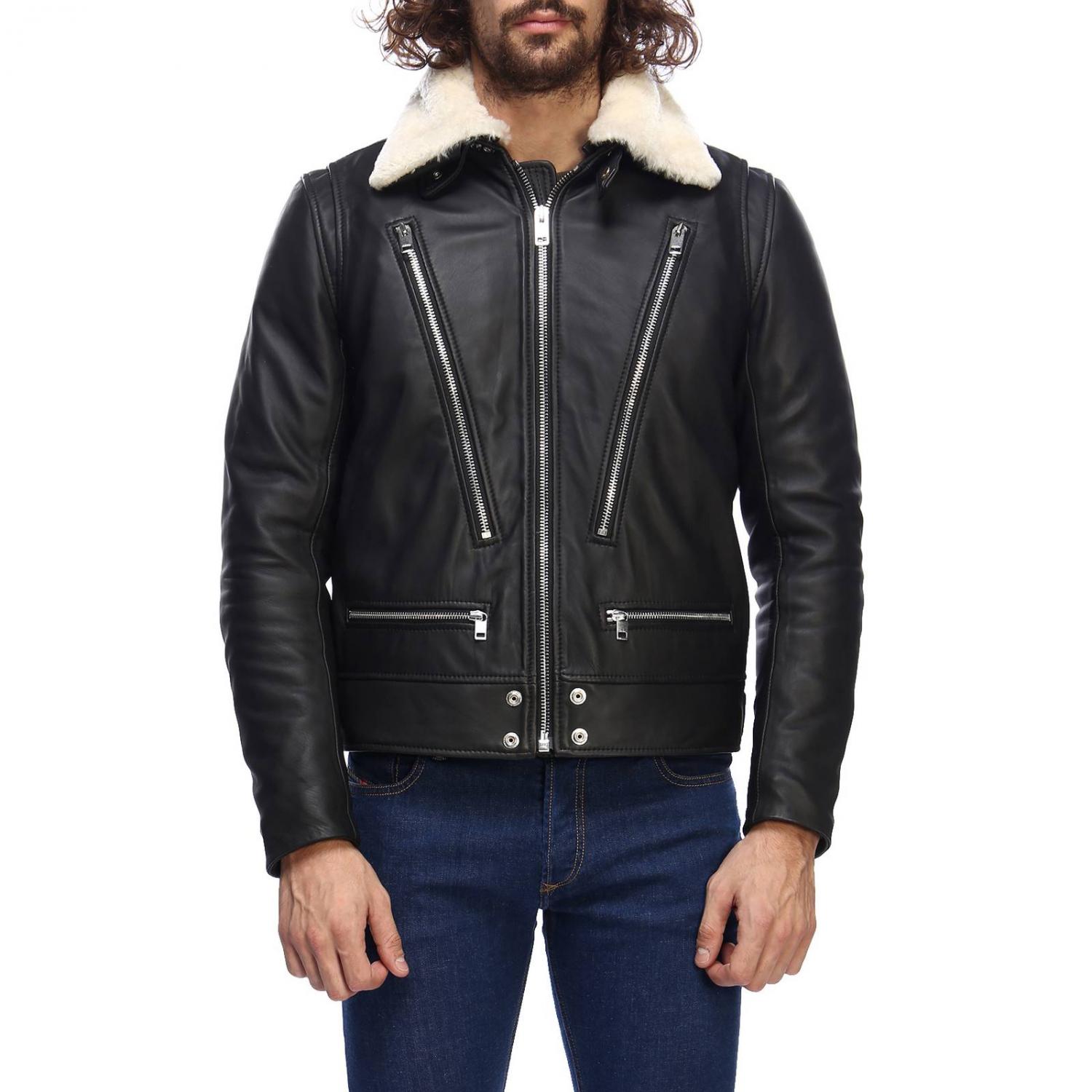 Diesel Outlet: jacket for men - Black | Diesel jacket 00SIFS 0NARP ...