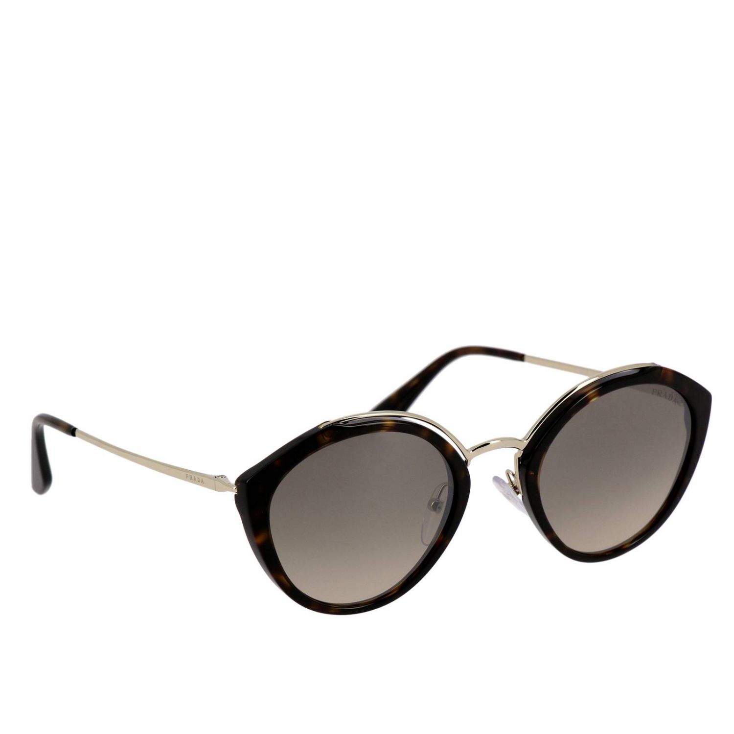 Sunglasses Prada: Prada SPR 18U sunglasses in acetate and metal brown 1