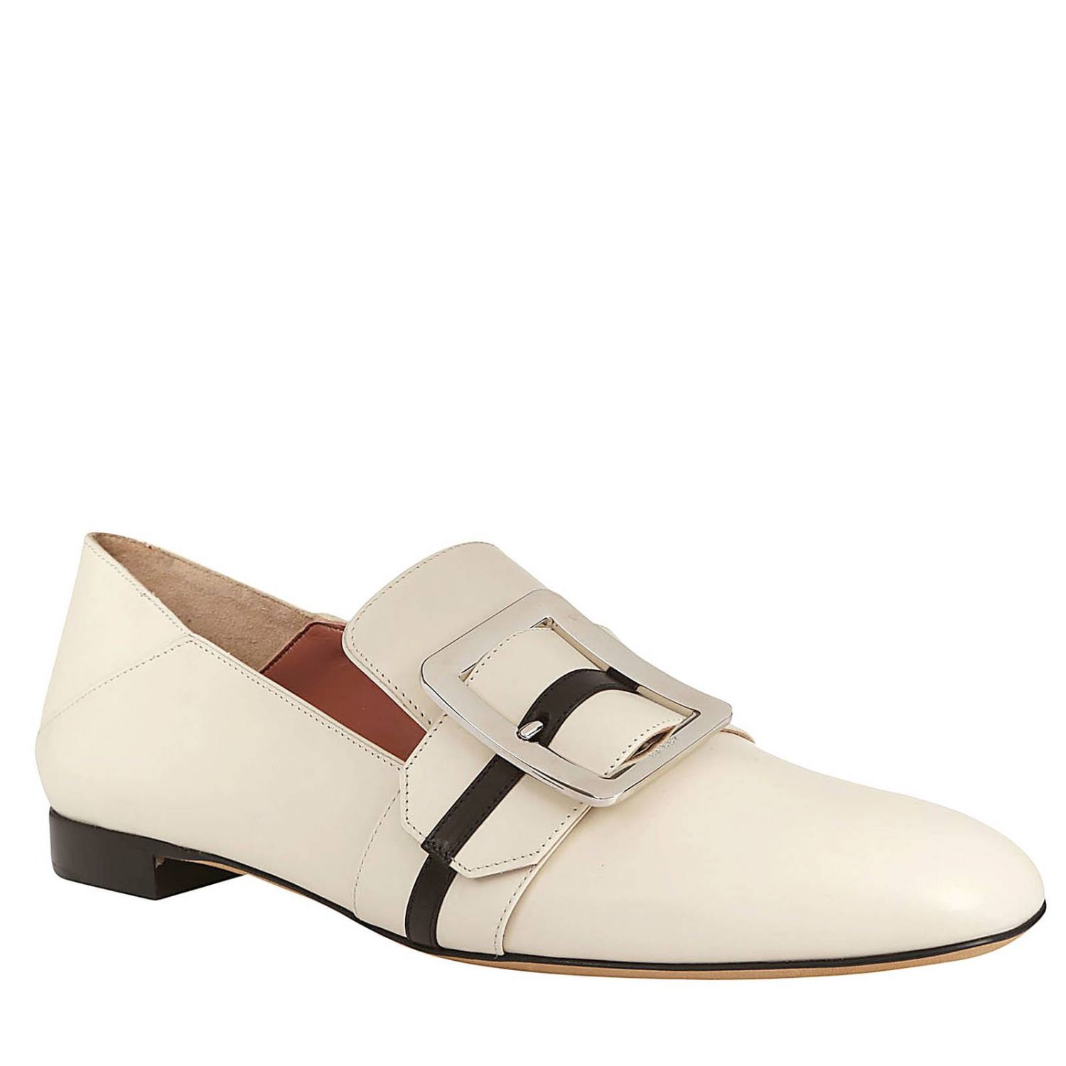 bally white loafers