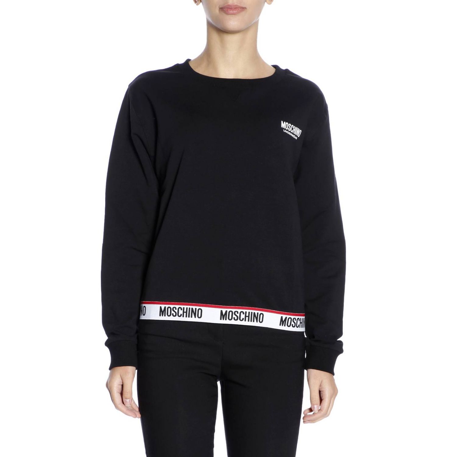 Moschino Underwear Outlet: Sweatshirt women - Black | Sweatshirt ...