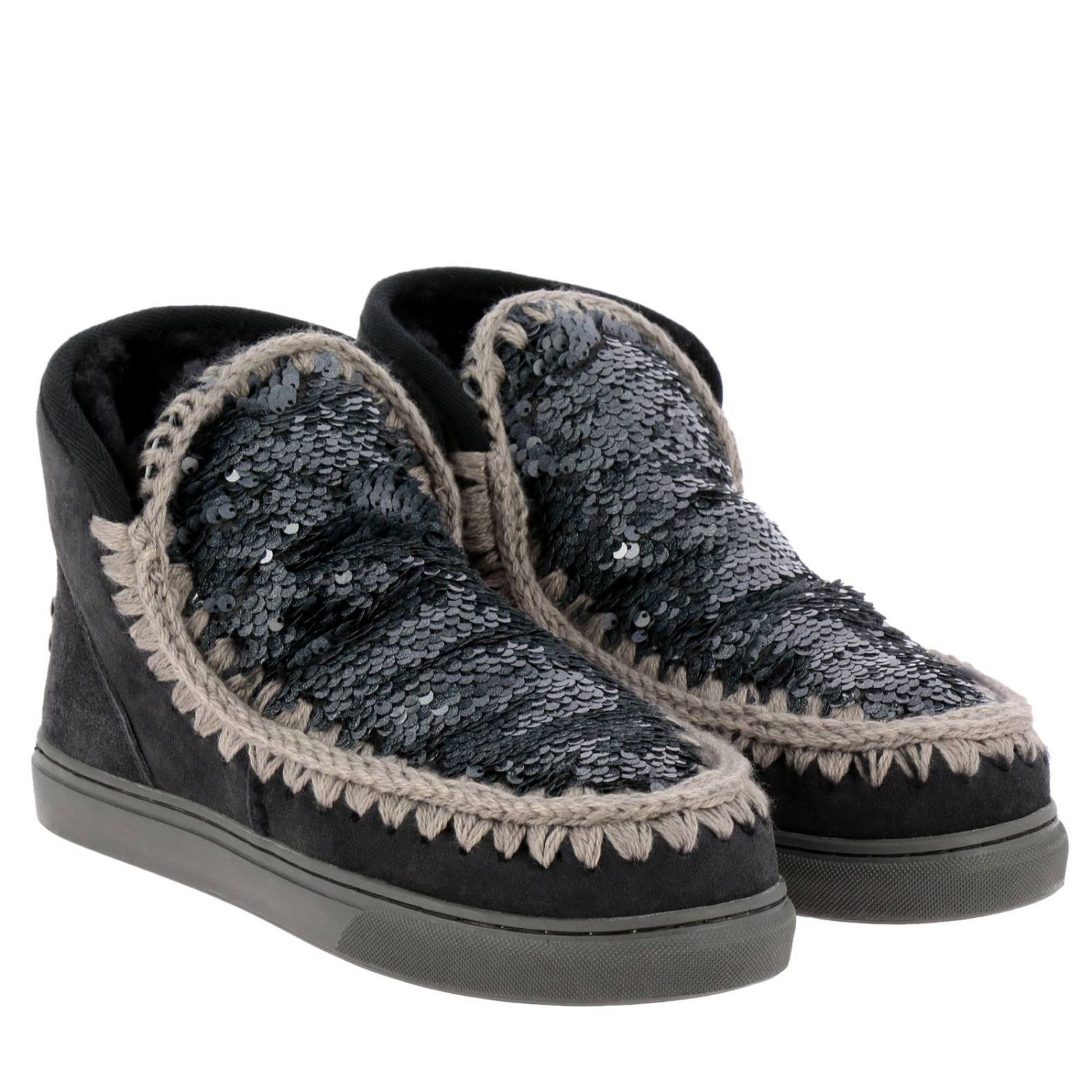 Mou Outlet: Botines planos mujer | Botines Planos Mou Mujer Azul Marino |  Botines Planos Mou ESKI SNEAKER SEQ GIGLIO.COM