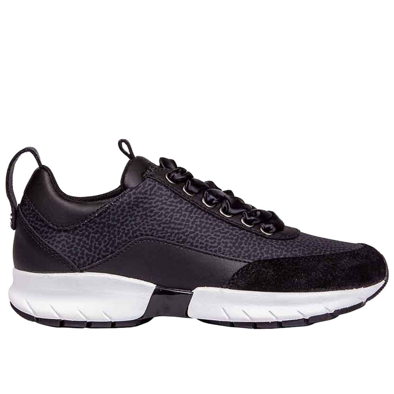 Scarpe donna Borbonese sneaker alte in tessuto op natural pelle nero D22BO