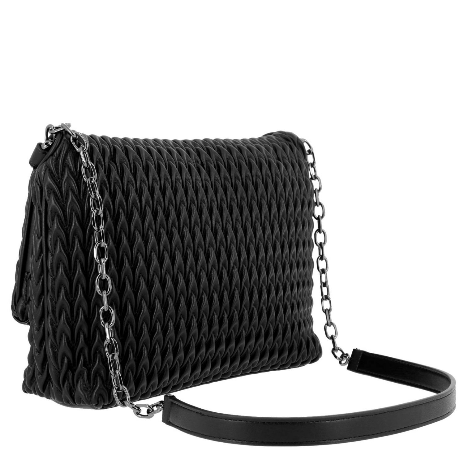 Cloth crossbody bag Emporio Armani Black in Cloth - 23470090