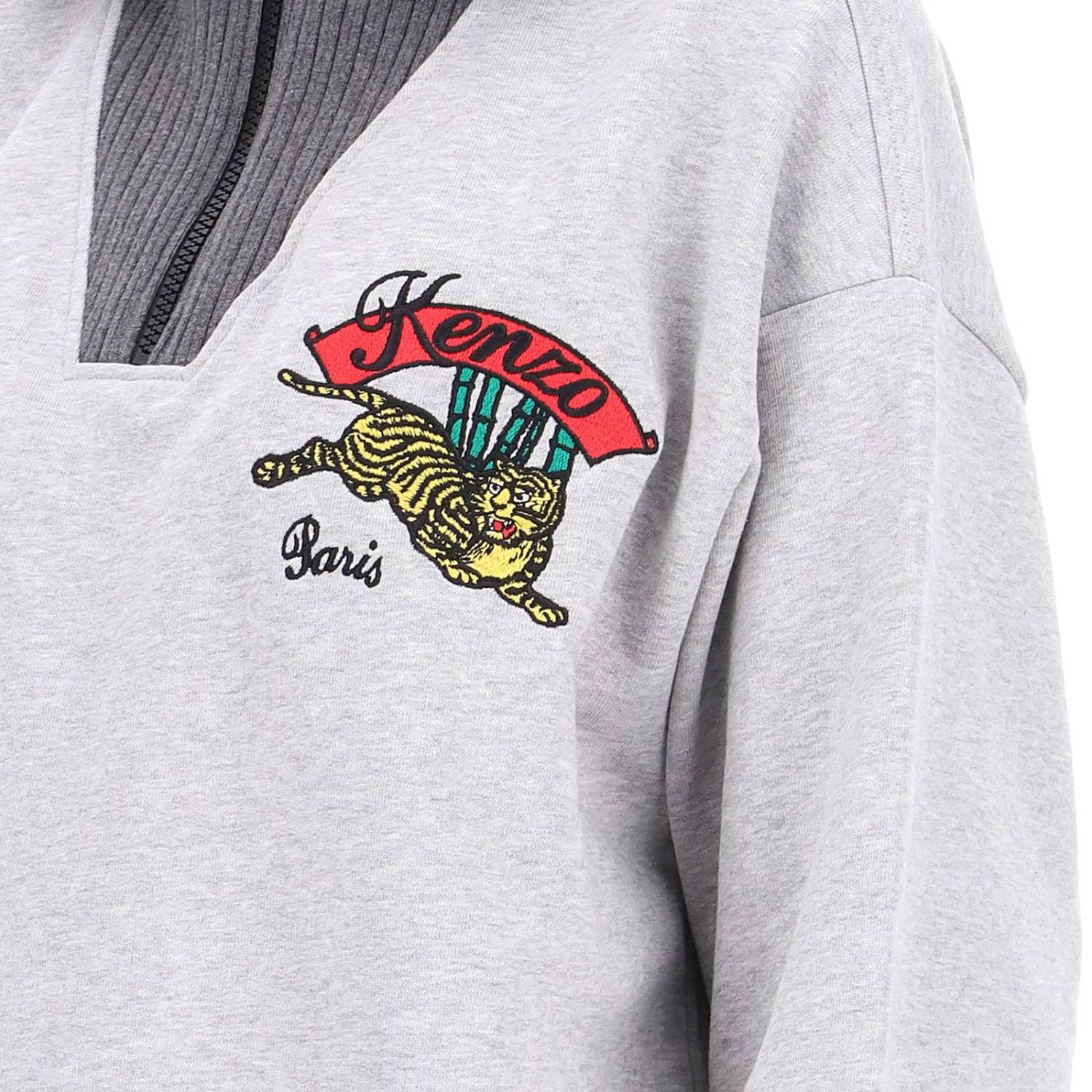 Kenzo Outlet: Felpa donna - Grigio | Felpa Kenzo F862SW7424XL GIGLIO.COM