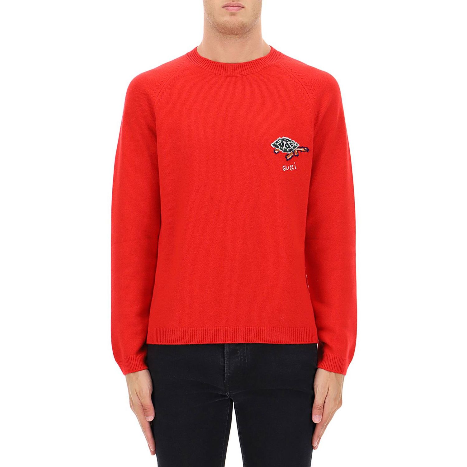 mens red gucci sweater