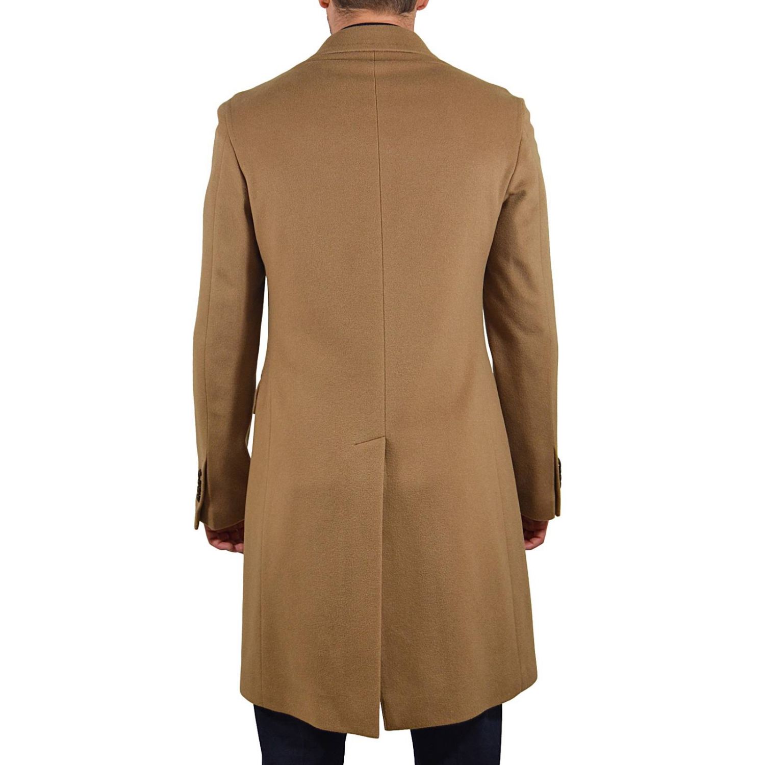 Tagliatore Outlet: Coat men | Coat Tagliatore Men Camel | Coat ...