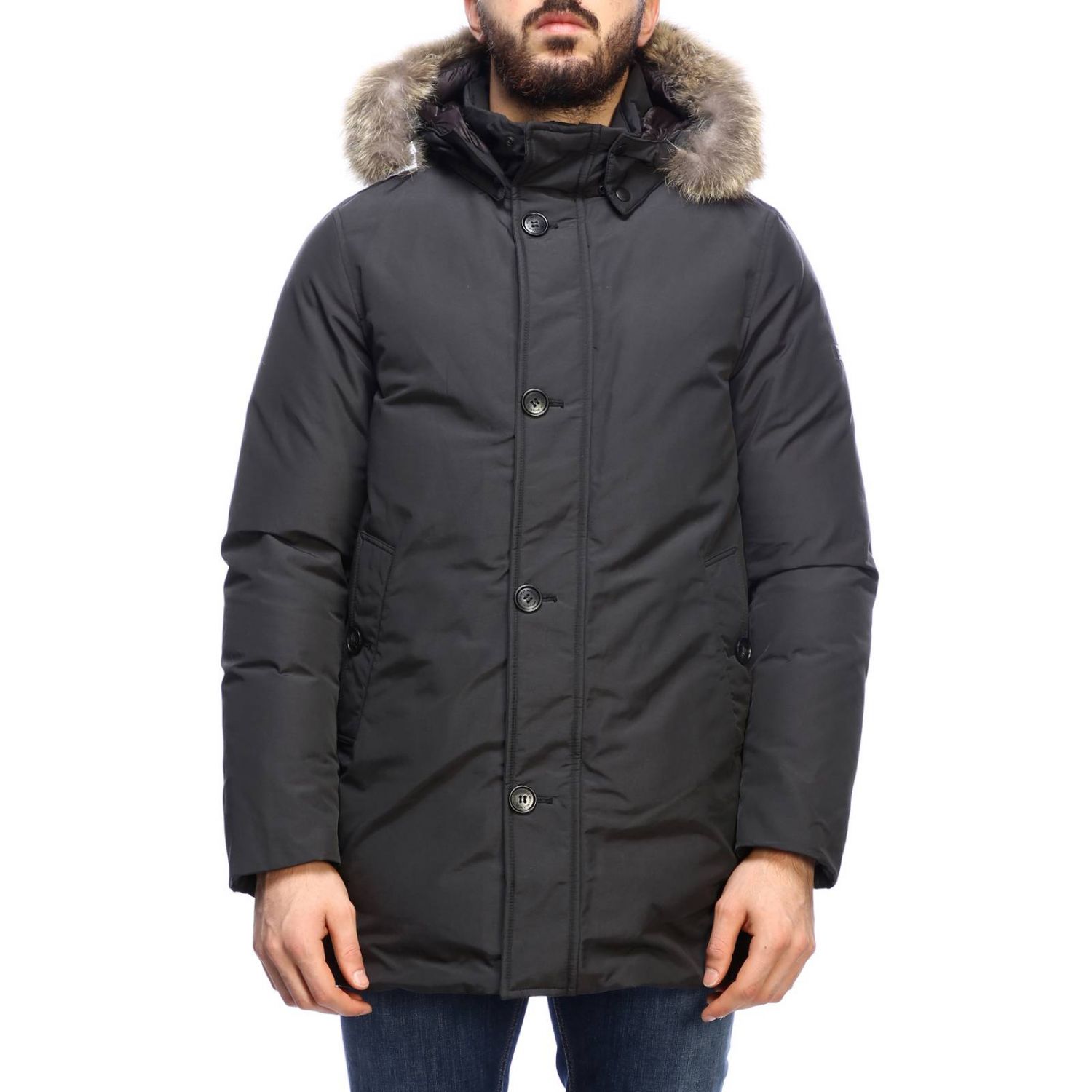 Woolrich Outlet: Coat men - Grey | Coat Woolrich CPS2736 CN03 GIGLIO.COM