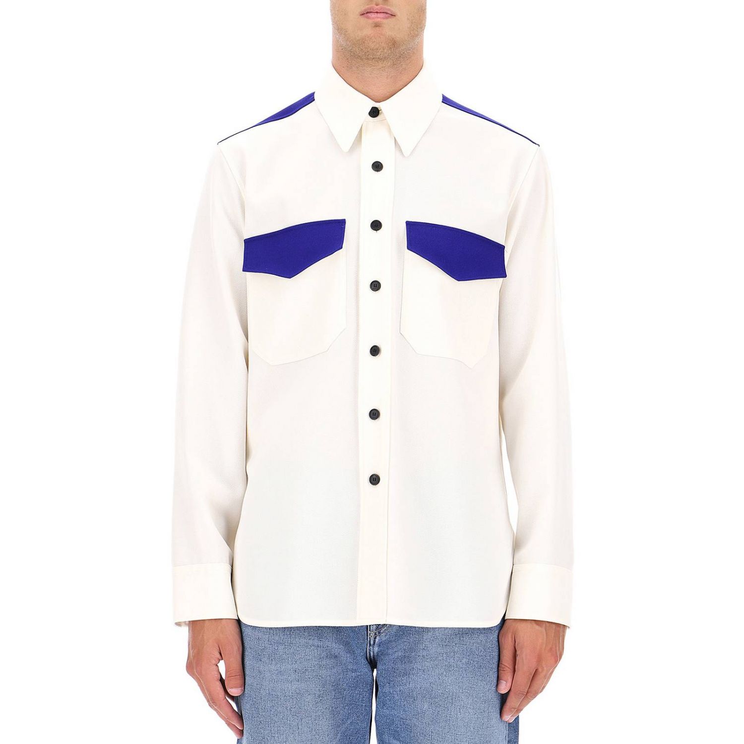 Calvin Klein 205W39Nyc Outlet: shirt for man - White | Calvin Klein  205W39Nyc shirt 84MWTA27W037E online on 