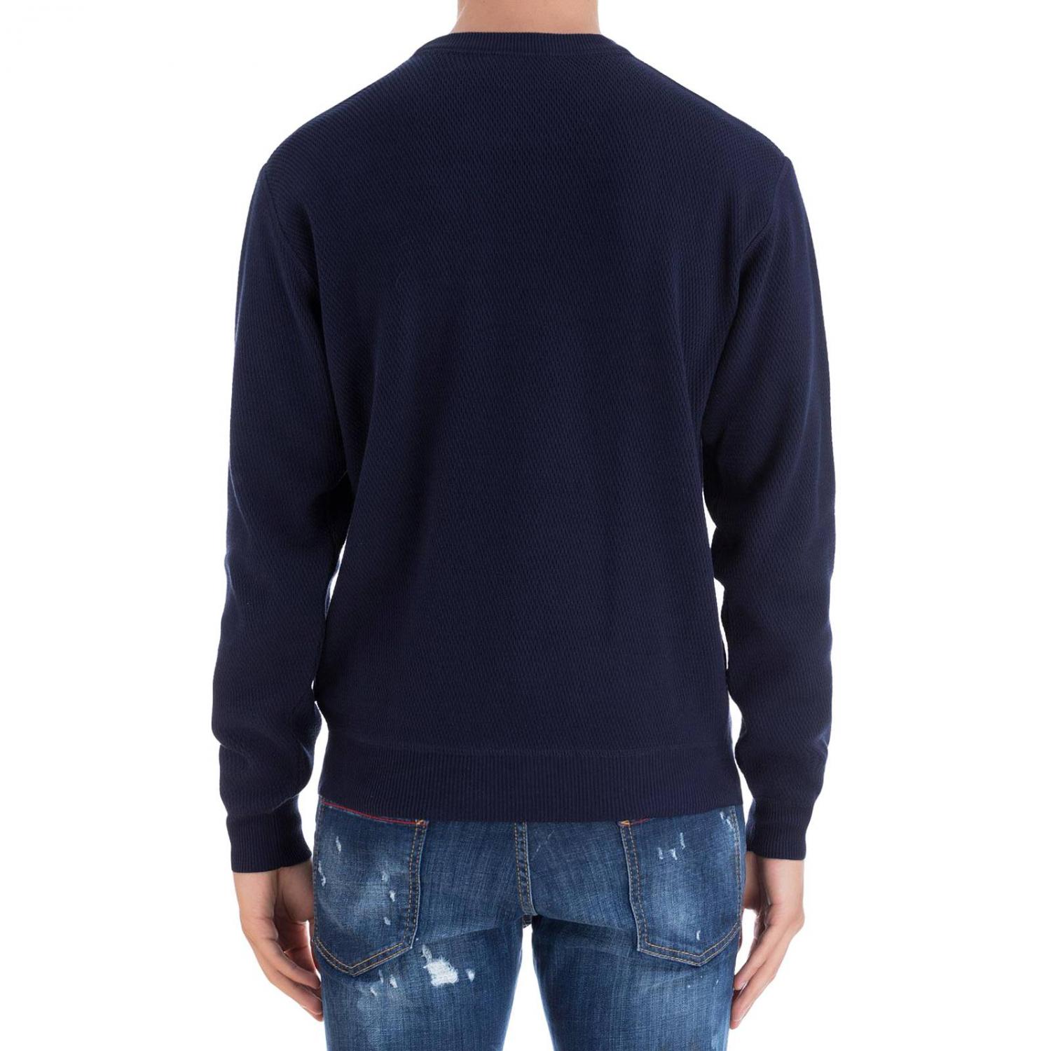 Ami Paris Outlet: Sweater men Ami Alexandre Mattiussi - Blue | Sweater ...