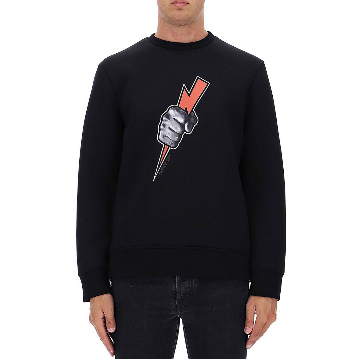 neil barrett black sweatshirt