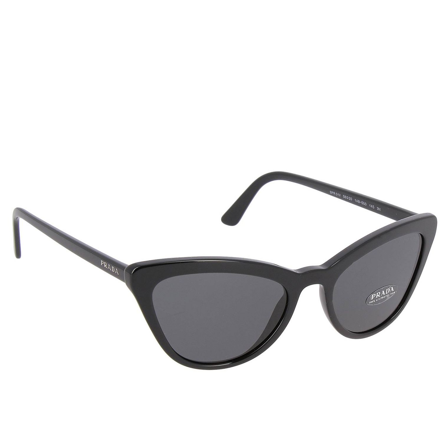 Prada Outlet: Sunglasses women - Black | Glasses Prada SPR 01V GIGLIO.COM