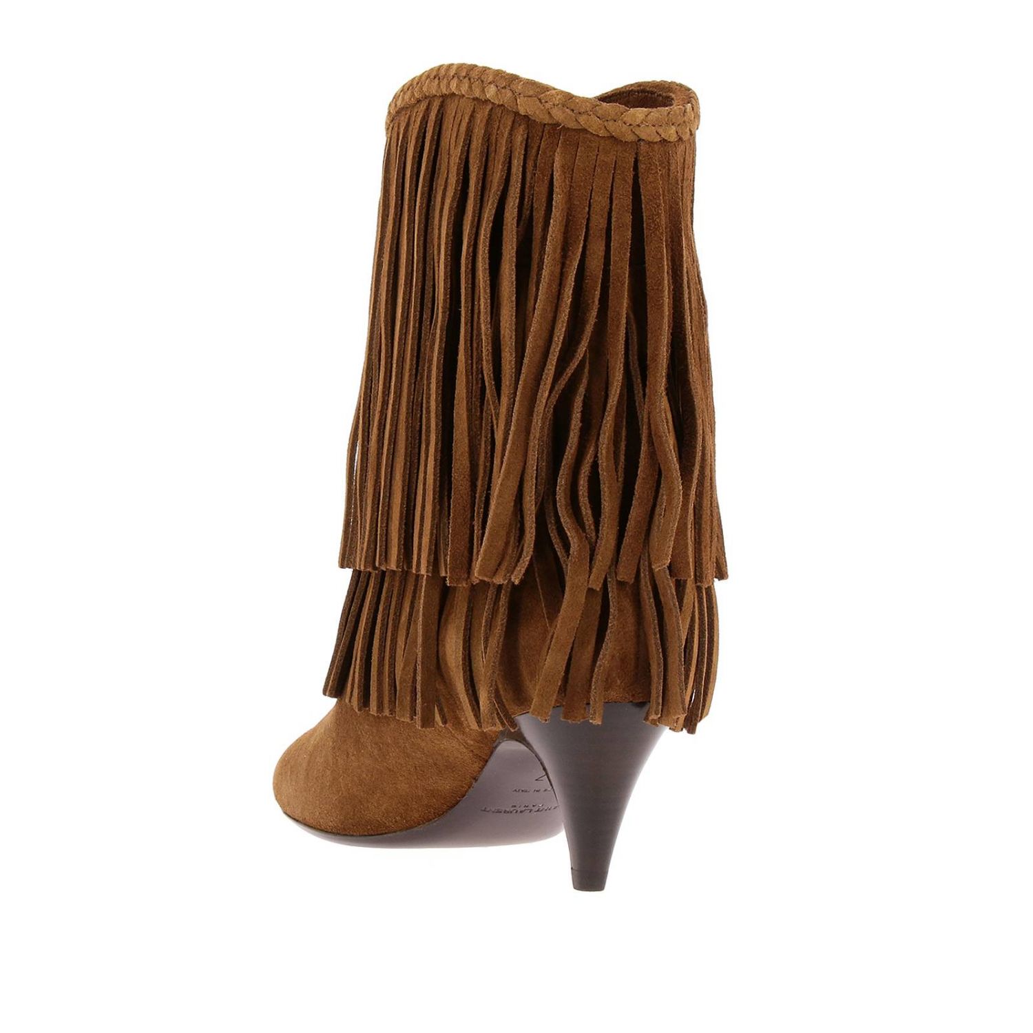 SAINT LAURENT: Botines de tacón mujer - Marrón | Botines De Tacón Saint  Laurent 555444 BT300 GIGLIO.COM