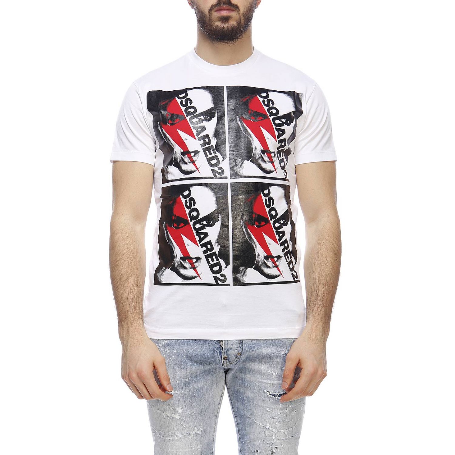 Dsquared2 Outlet Tshirt men TShirt Dsquared2 Men White TShirt