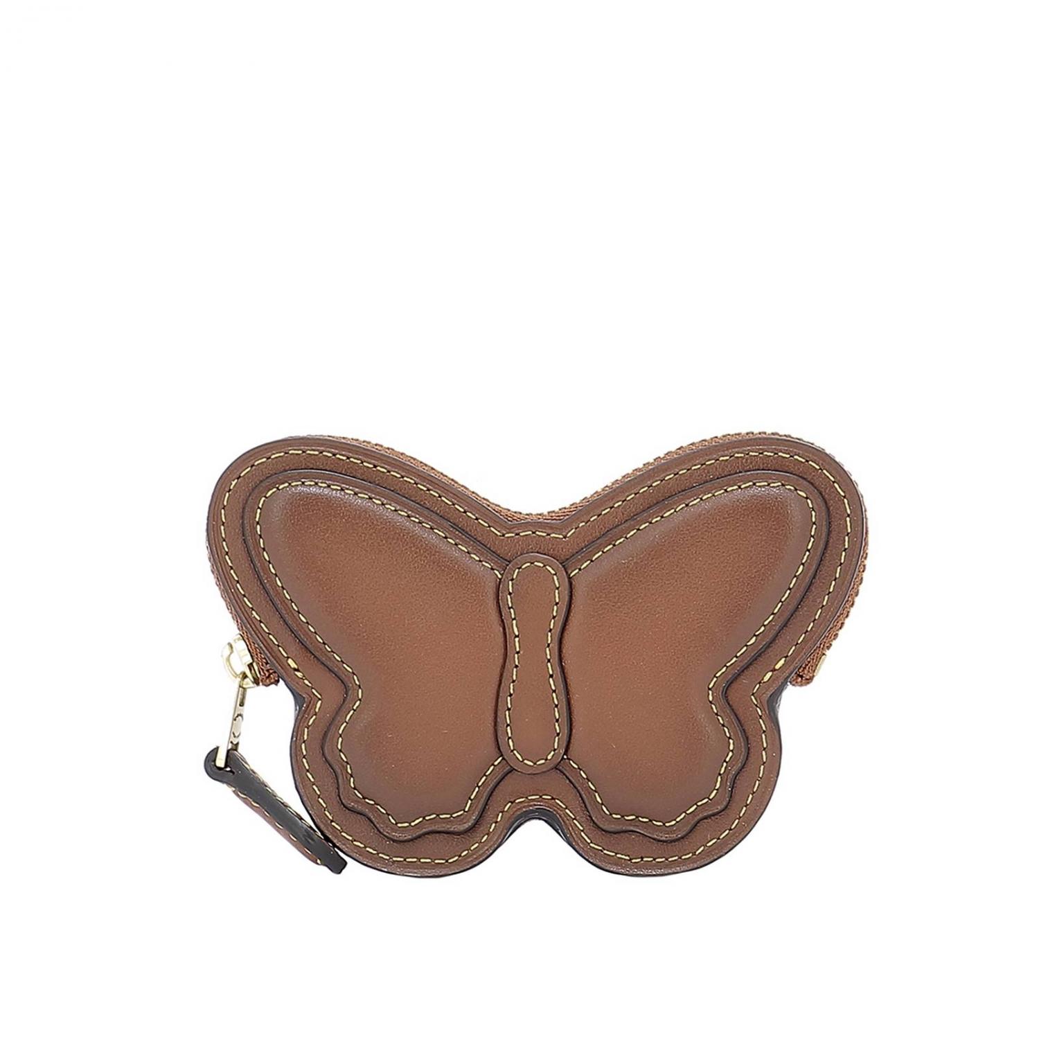 Coach Outlet: Portamonete a forma di Farfalla in pelle - Sabbia |  Portafoglio Coach 38940 B4 GIGLIO.COM
