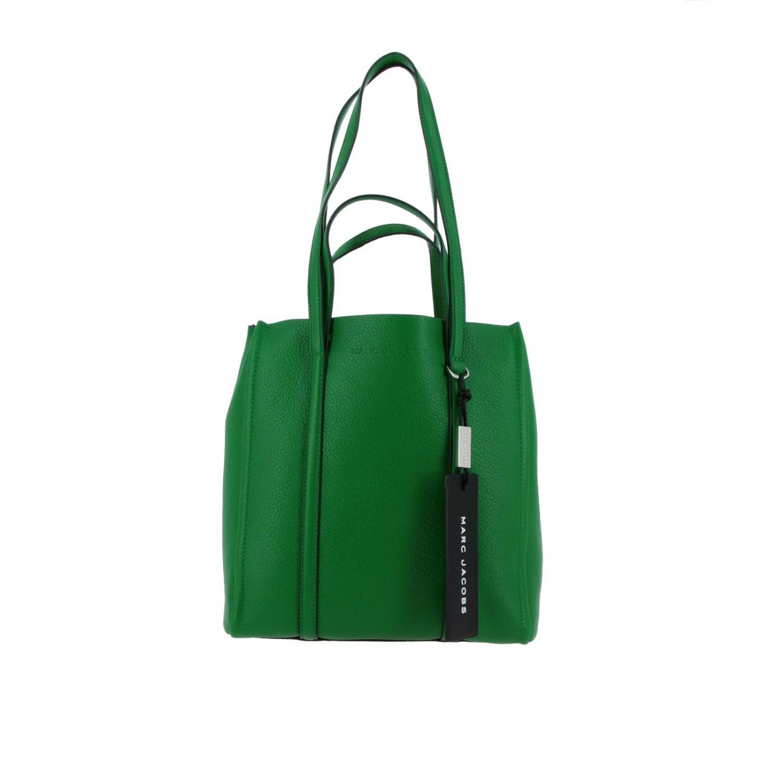 Marc Jacobs Outlet: Borsa shopping large con doppi manici e maxi logo -  Verde | Borsa A Spalla Marc Jacobs M0014489 GIGLIO.COM