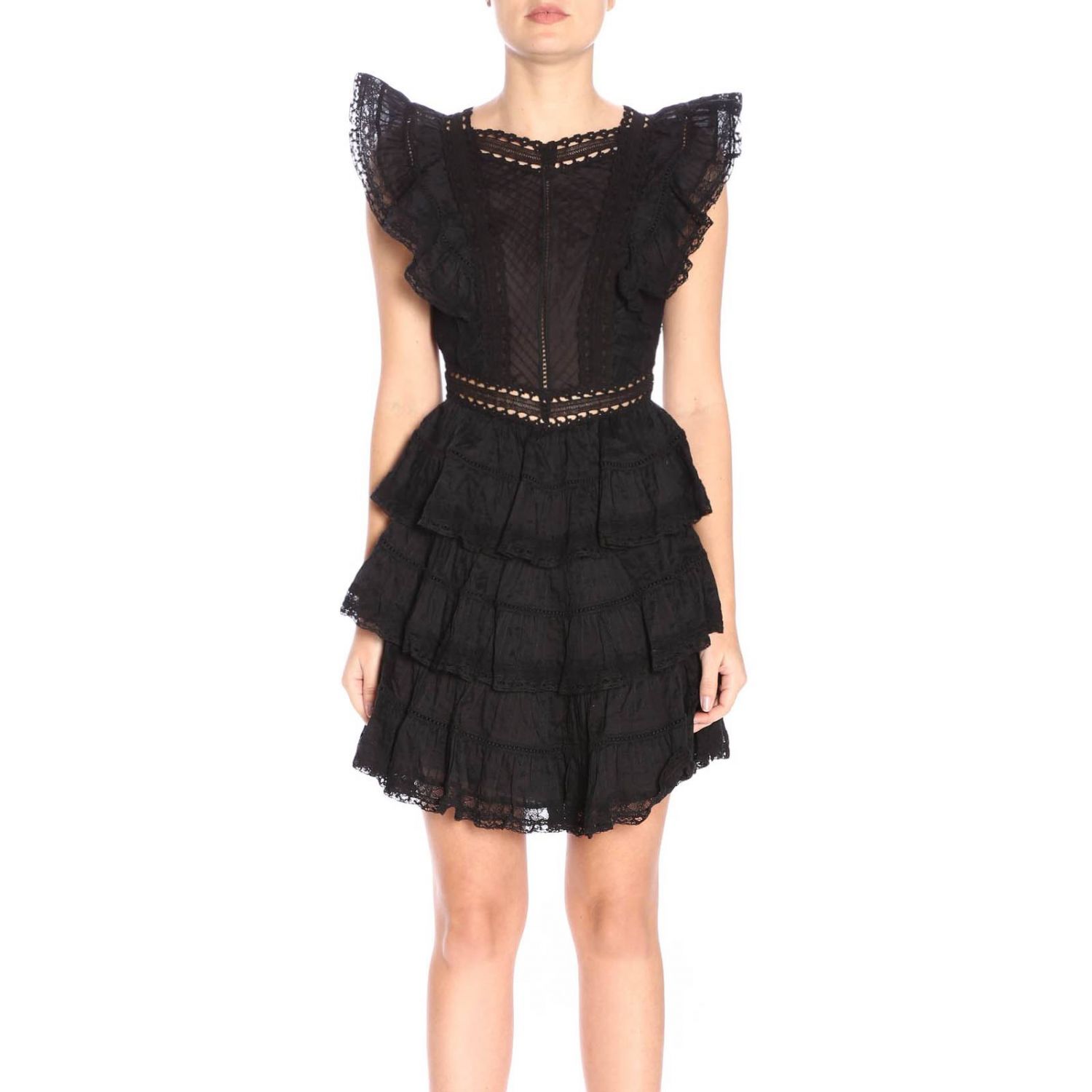 Zimmermann Outlet: dress for woman - Black | Zimmermann dress 4914DJNP ...