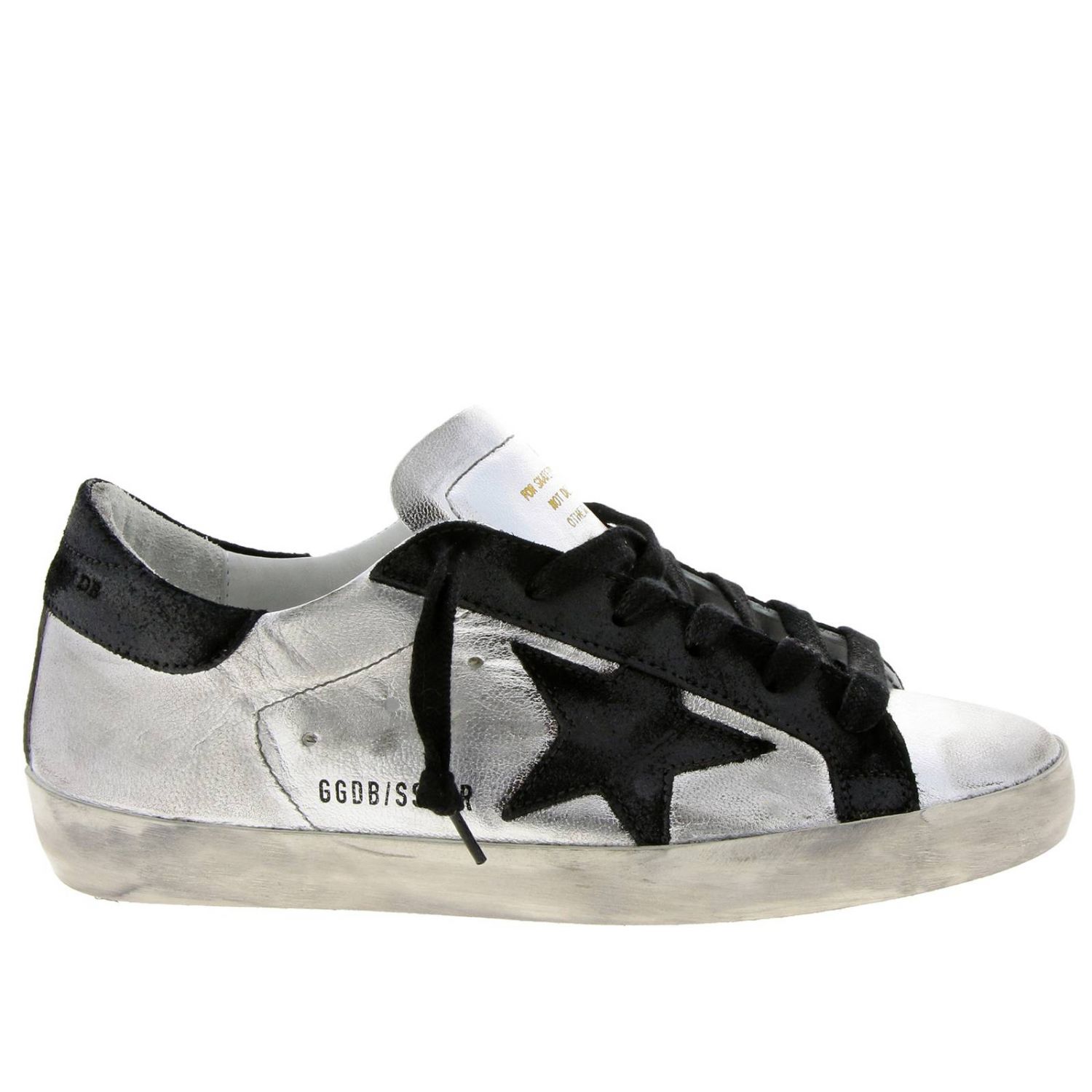 GOLDEN GOOSE: Shoes women | Sneakers Golden Goose Women Silver ...