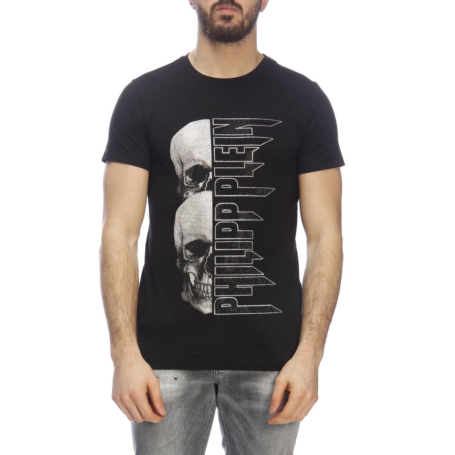 Philipp Plein Outlet: T-shirt men - Black | T-Shirt Philipp Plein ...