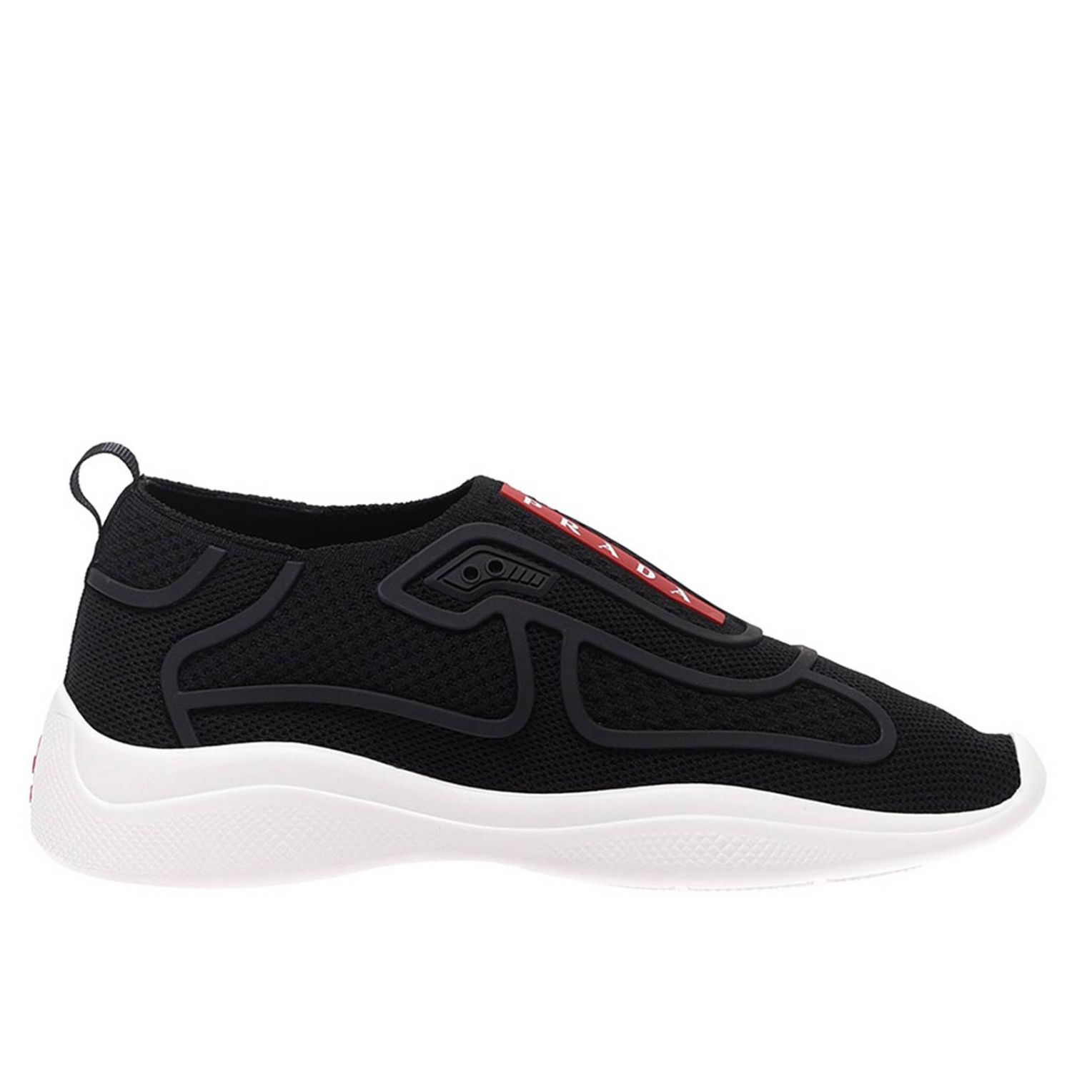 PRADA: Shoes women - Black | PRADA sneakers 3s6421 3kpl online at ...