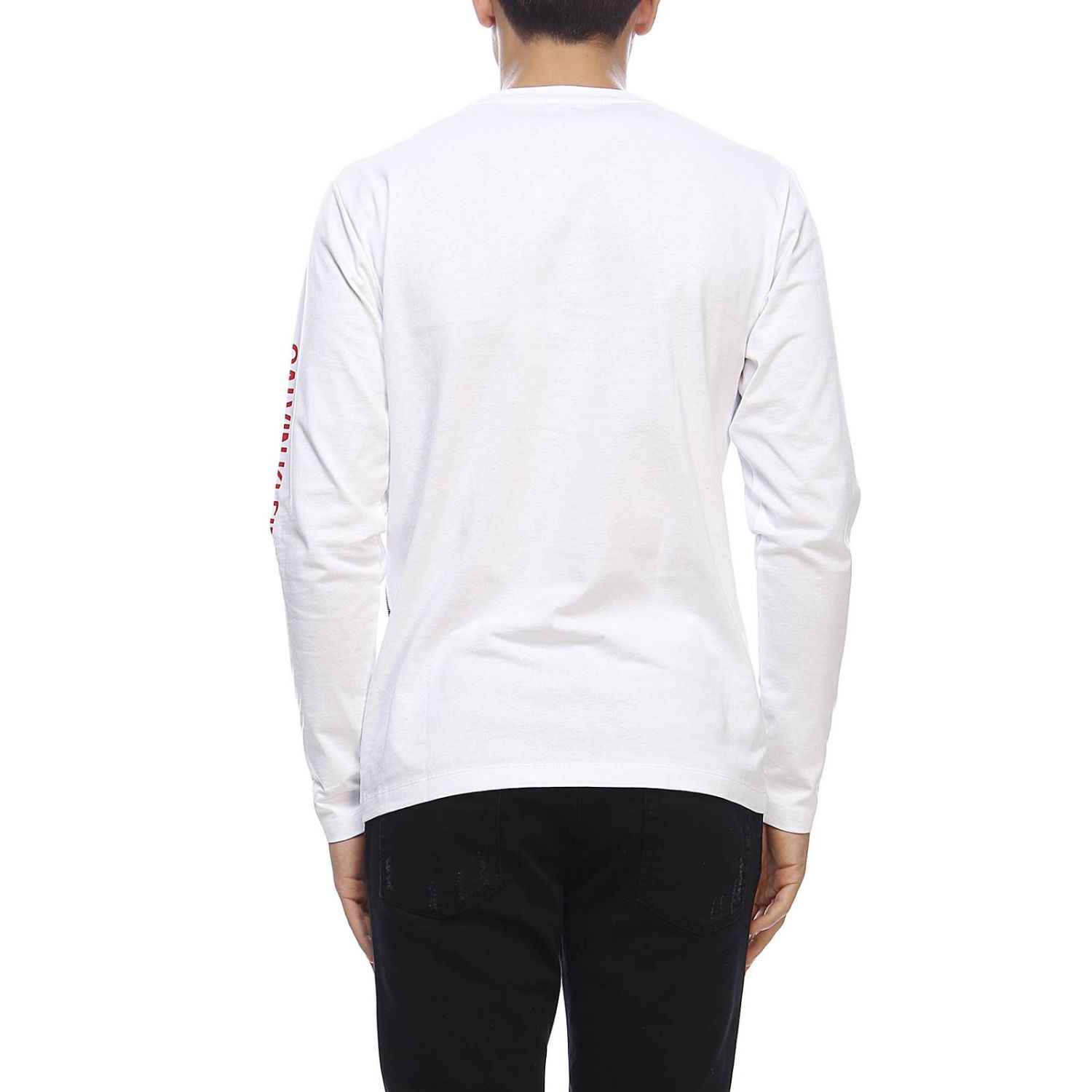 Calvin Klein Jeans Outlet: T-shirt men - White | T-Shirt Calvin Klein ...