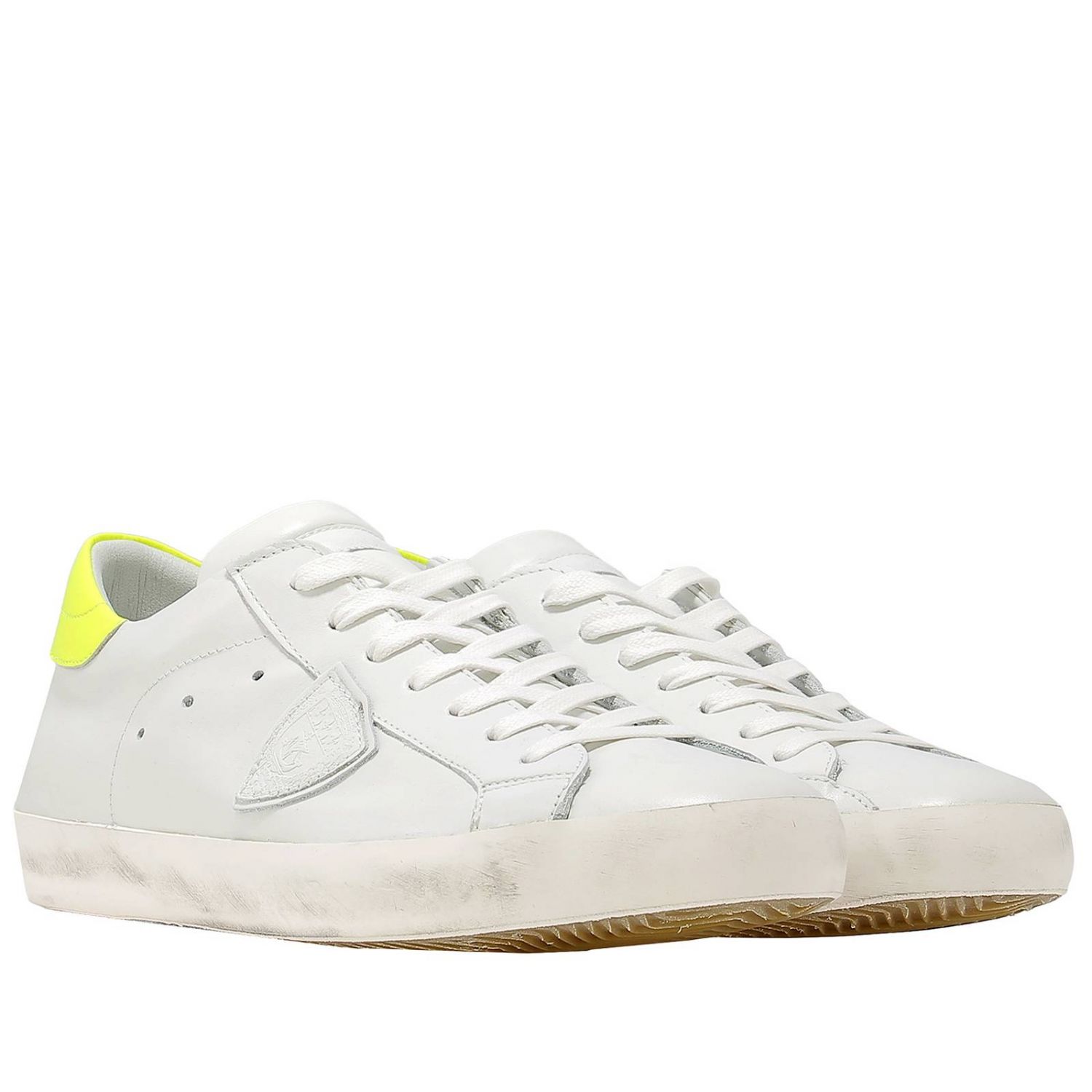 Philippe Model Outlet: Shoes men - Yellow | Sneakers Philippe Model ...