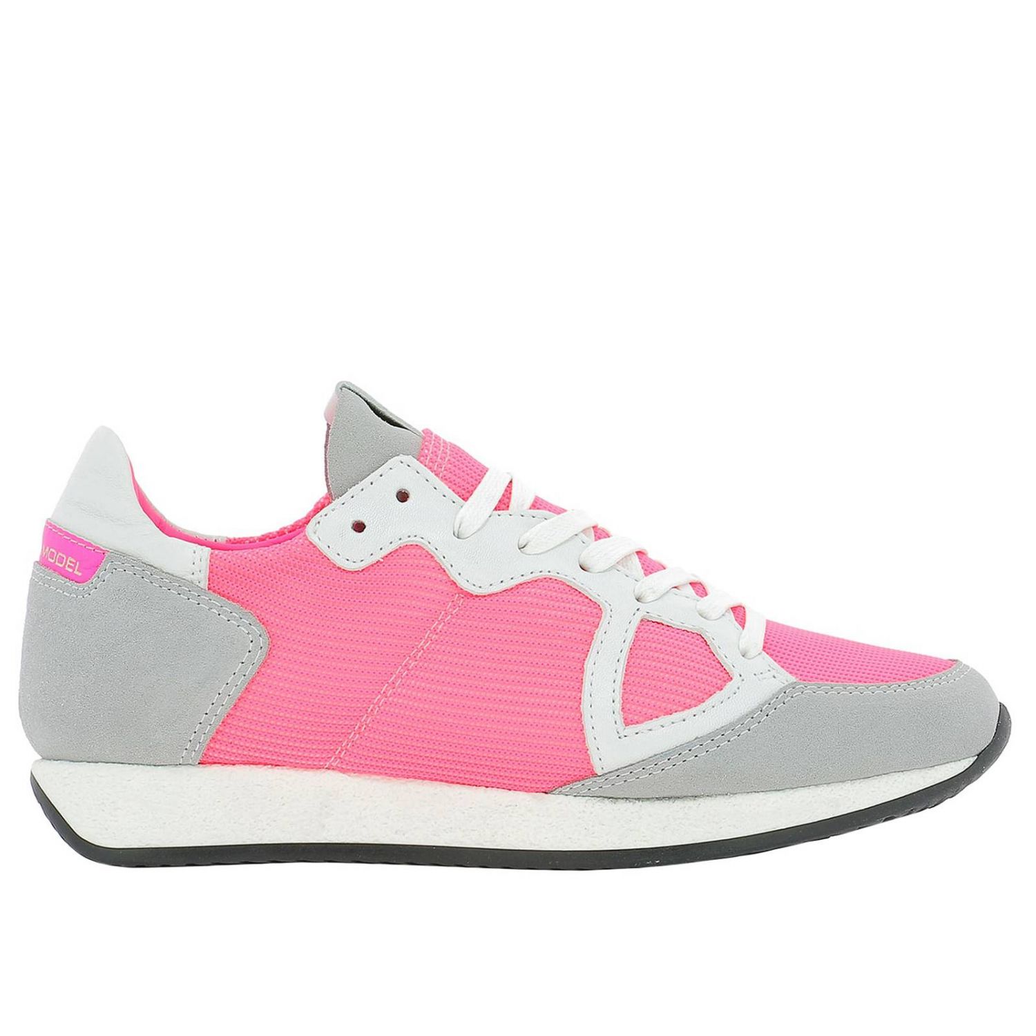 Philippe Model Outlet: Sneakers woman - Fuchsia | Philippe Model ...