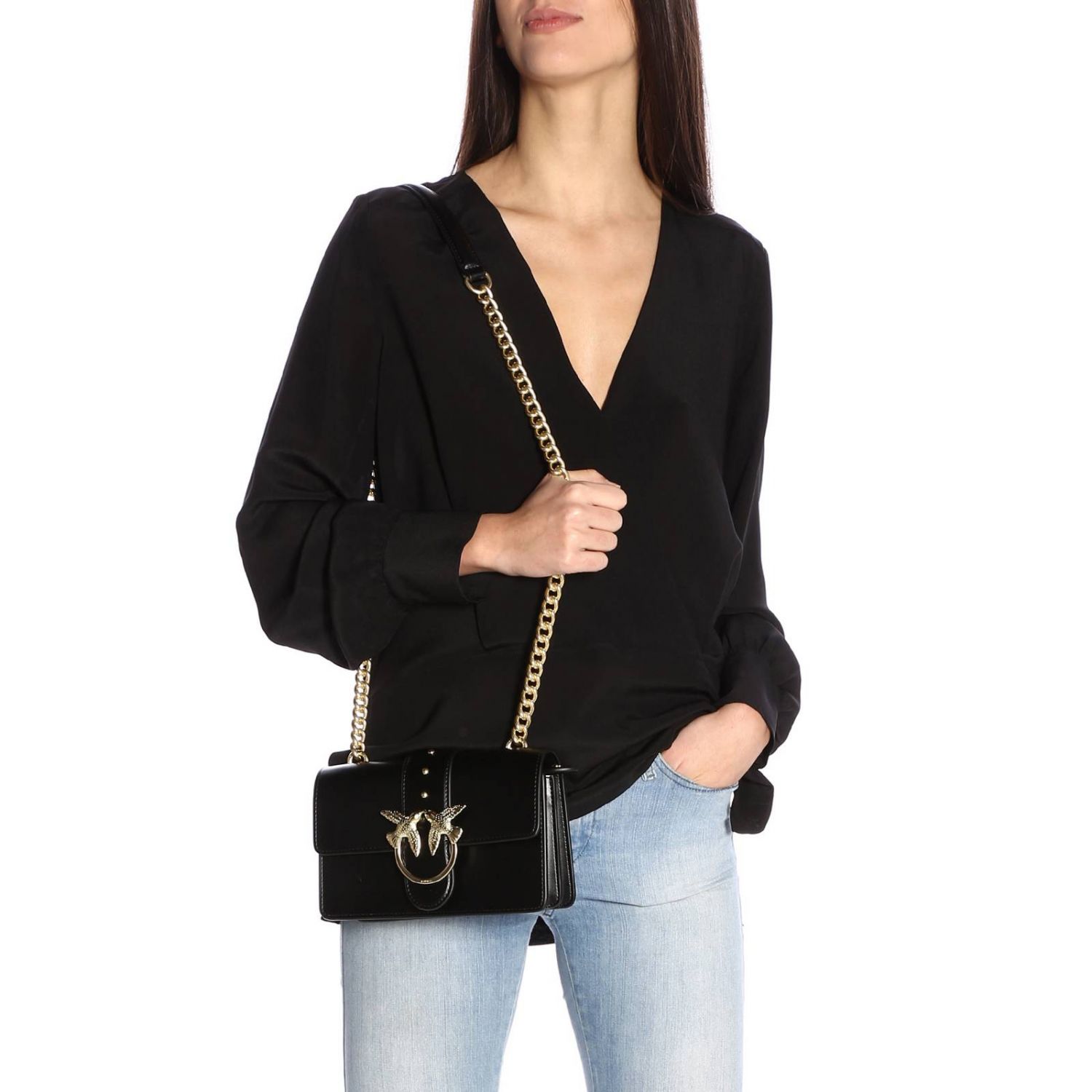 Pinko Outlet Crossbody bags women Black Crossbody Bags Pinko