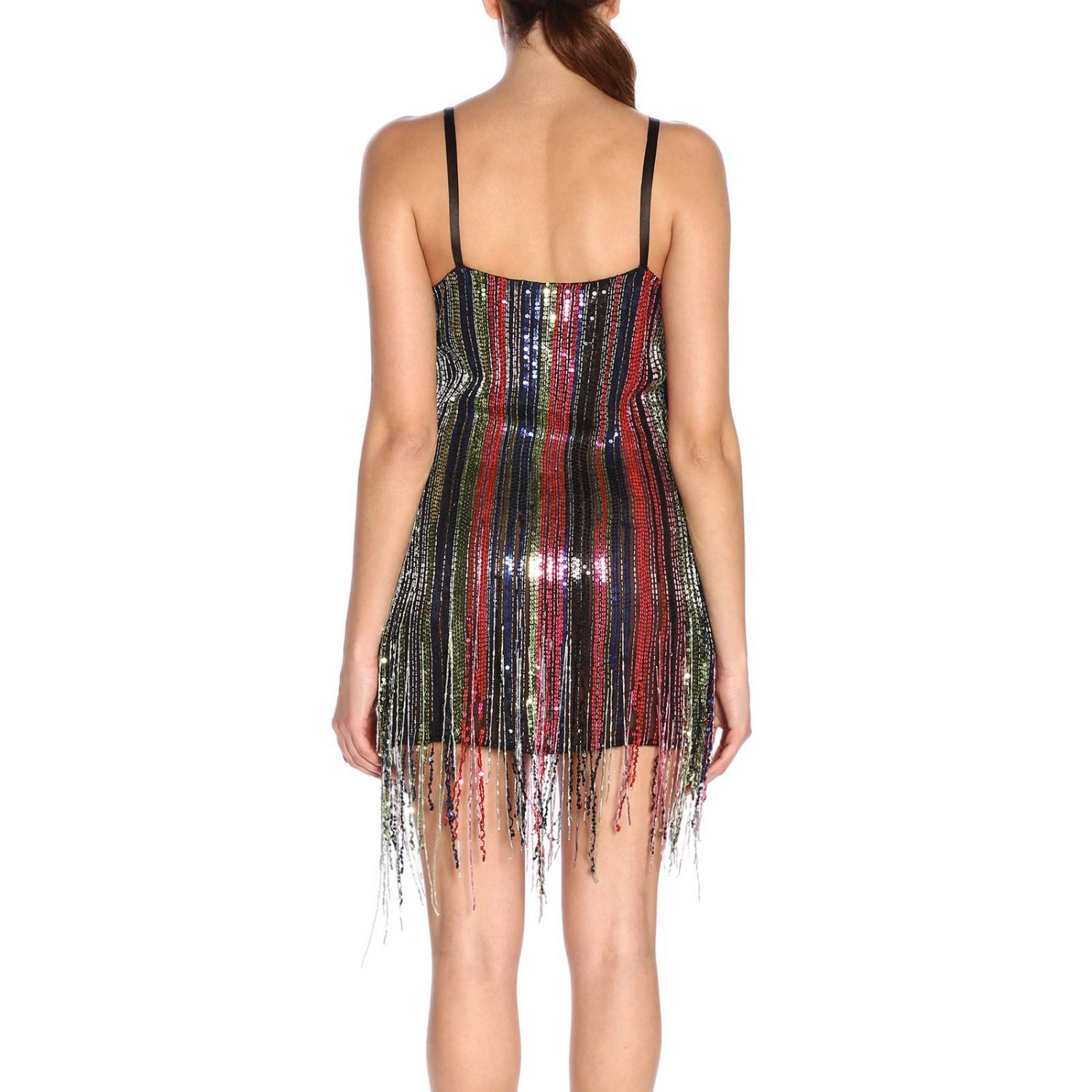 Amen Outlet: Abito mini con perline multicolor e frange - Fantasia | Abito  Amen AMS19409 GIGLIO.COM