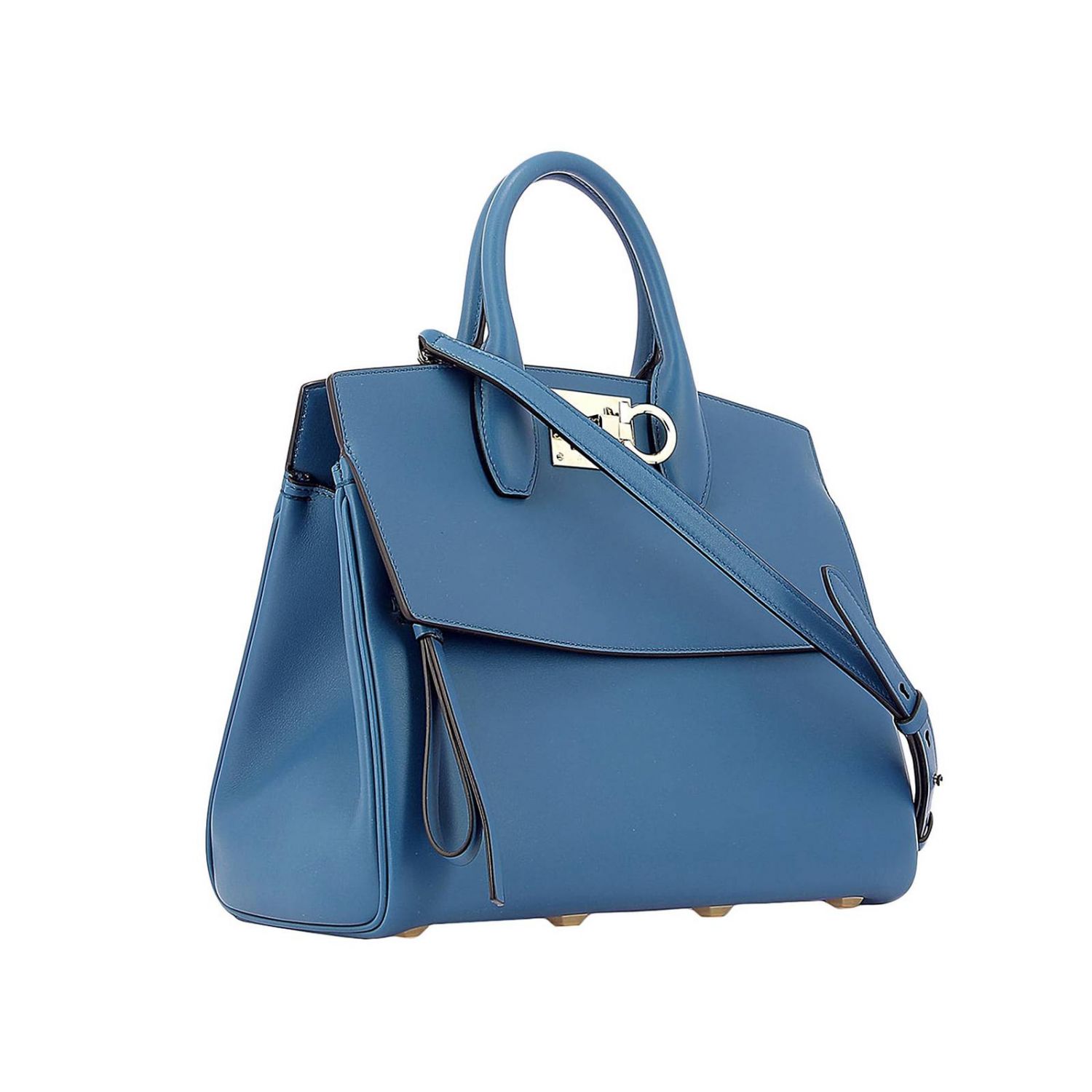 Salvatore Ferragamo Outlet: Shoulder bag women - Blue | Handbag ...