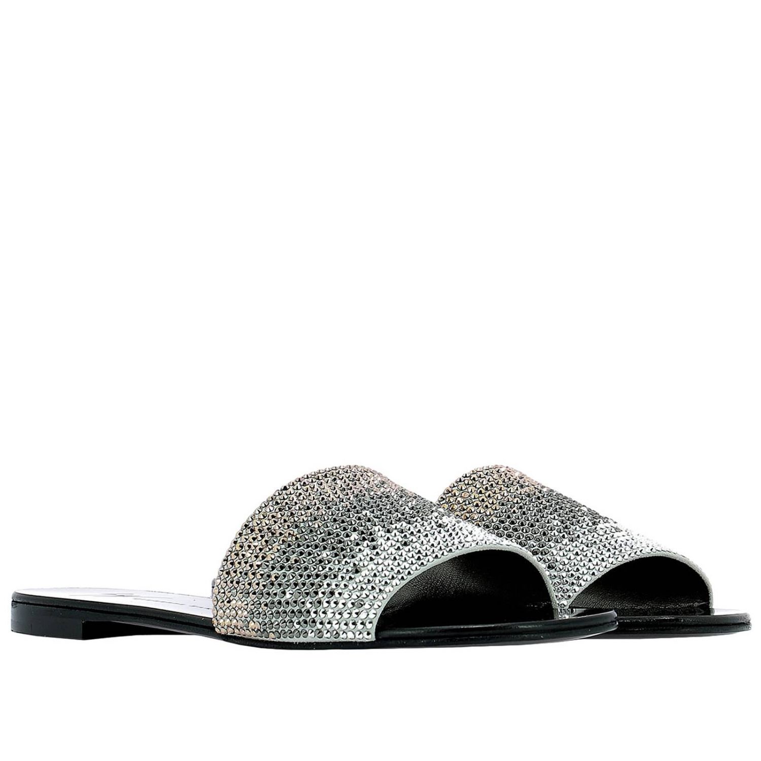 giuseppe zanotti glitter slides