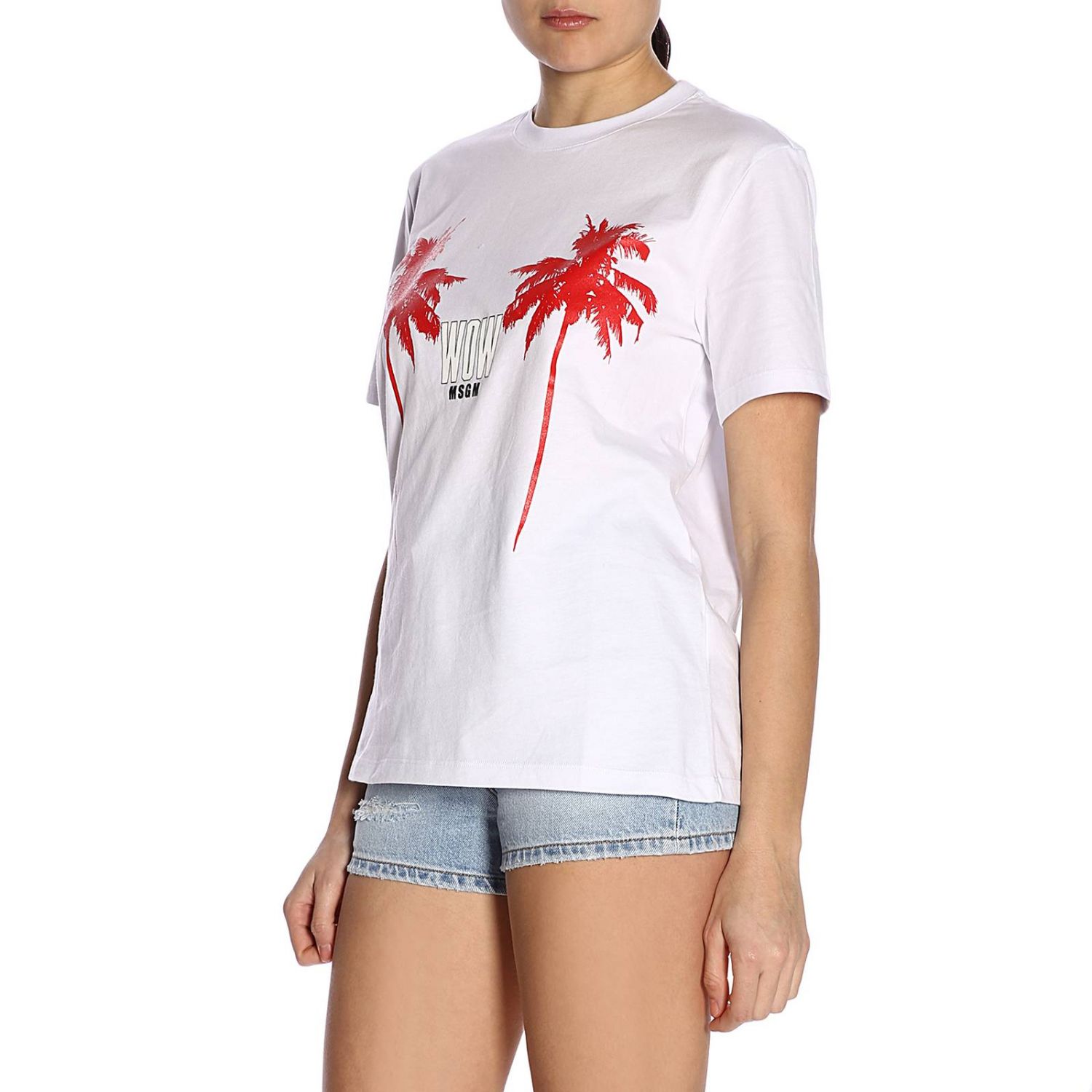 Msgm Outlet: T-shirt women - White | T-Shirt Msgm 2641MDM166195298 ...