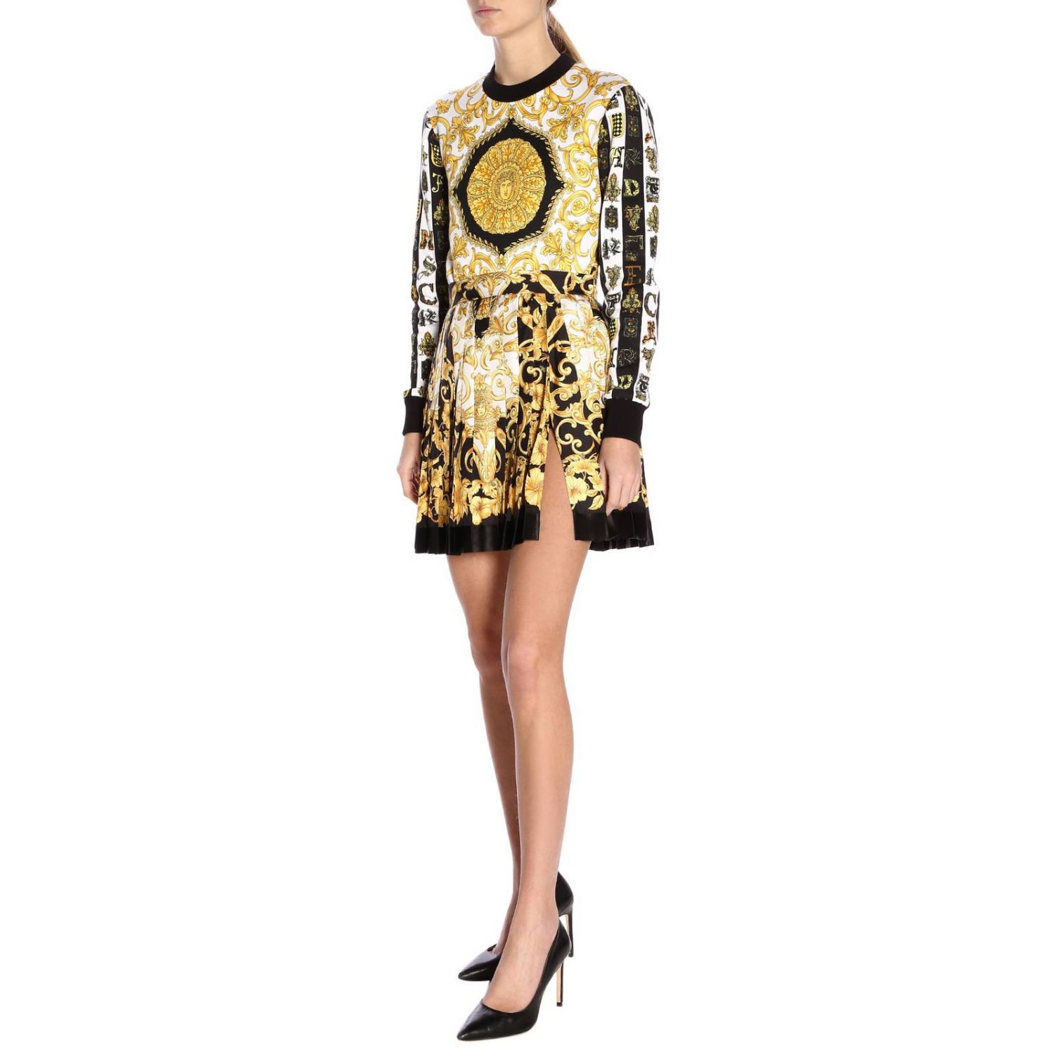 Versace Outlet: Sweater women - Gold | Sweater Versace A82294 A228619 ...