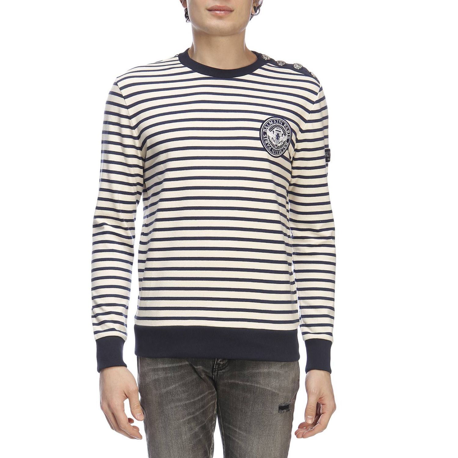 T-shirt men Balmain | T-Shirt Balmain Men Blue | T-Shirt Balmain ...