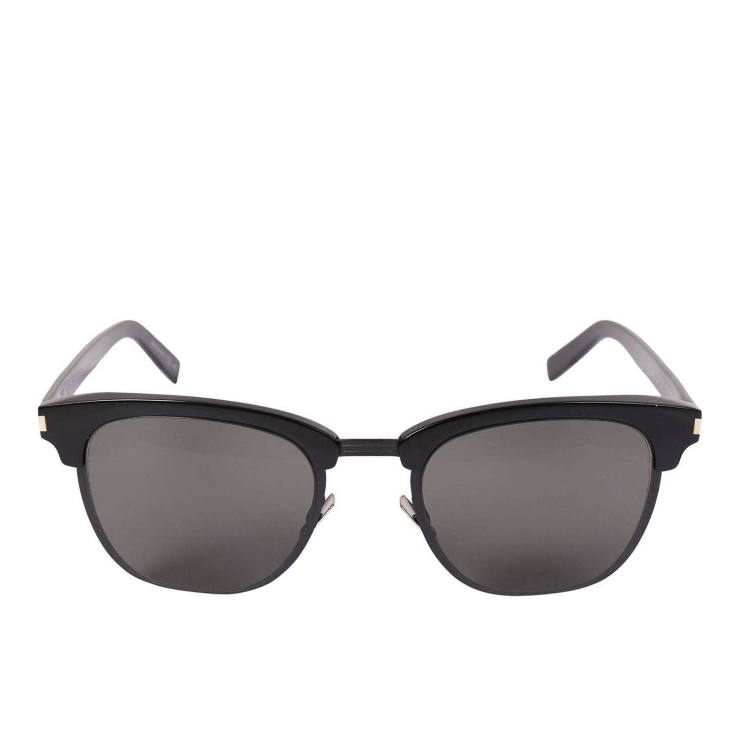 Saint Laurent Outlet: Occhiali da sole 461752 in acetato con naselli - Nero  | Occhiali Saint Laurent 461752 Y9903 GIGLIO.COM