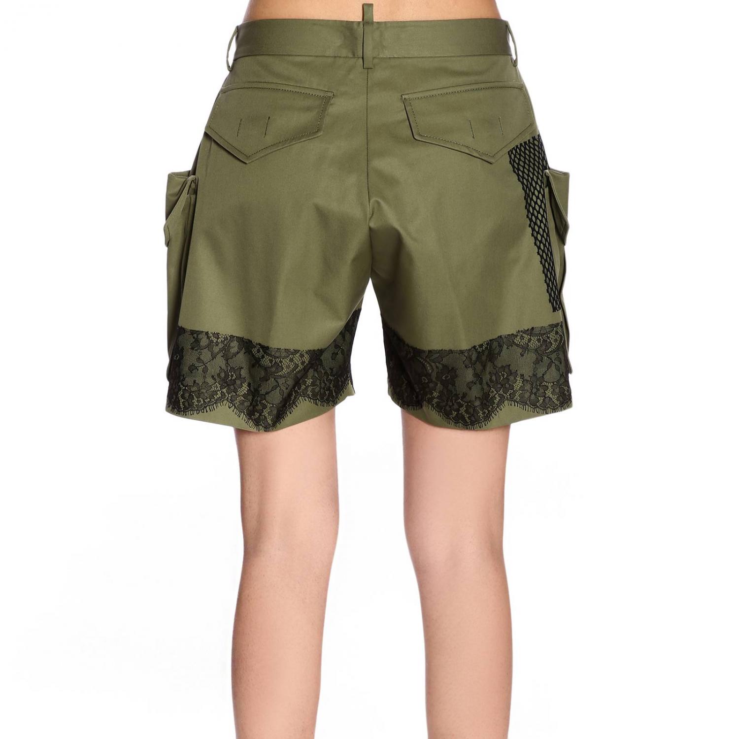 Dsquared2 Outlet: Pantaloncino donna - Militare | Pantaloncino Dsquared2  S75MU0274S41794 GIGLIO.COM