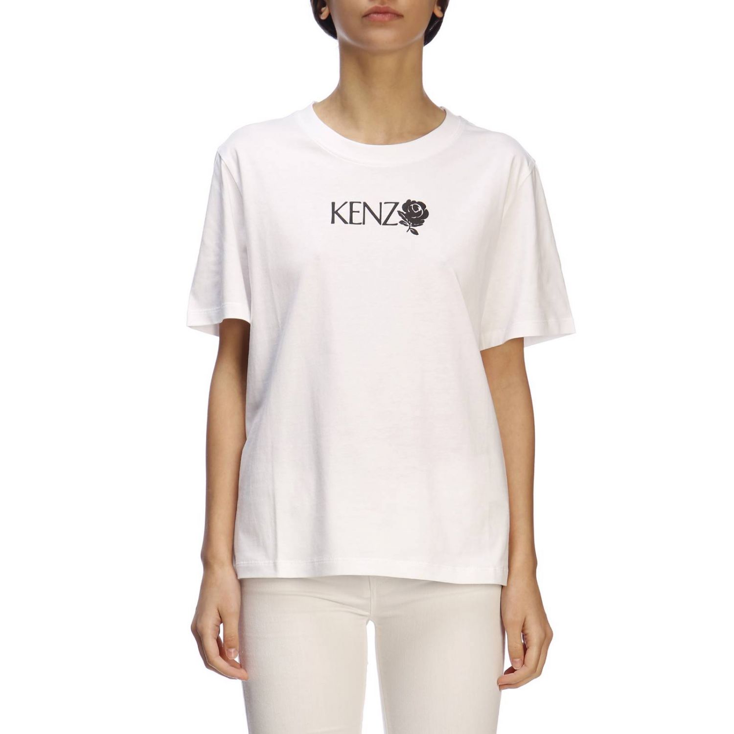 T Shirt Damen Kenzo T Shirt Kenzo Damen Weiss T Shirt Kenzo F952ts786987 Giglio De